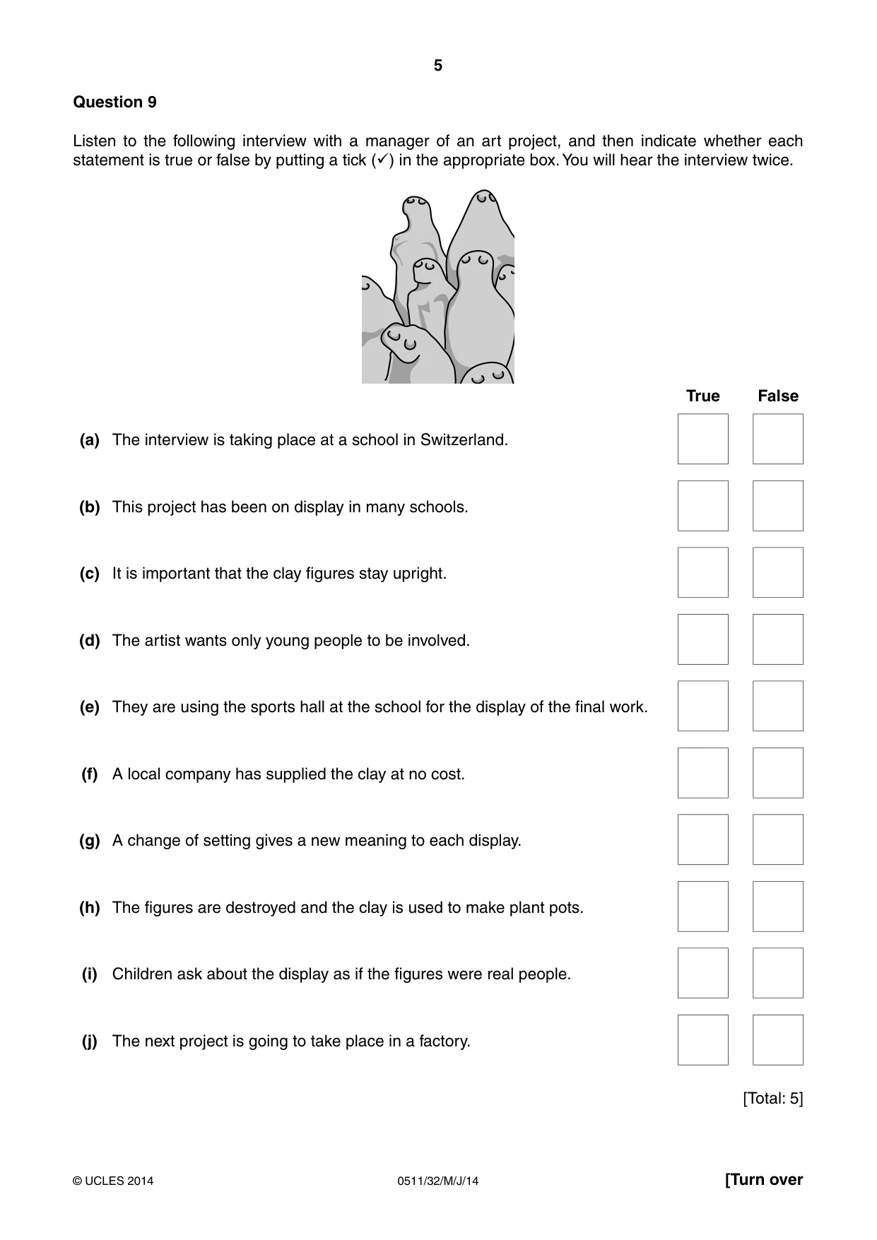 Cambridge IGCSE English - Second Language (count-in oral) 0511 2014 May/June Paper 3 · Variant 2 question paper, page 5 of 8