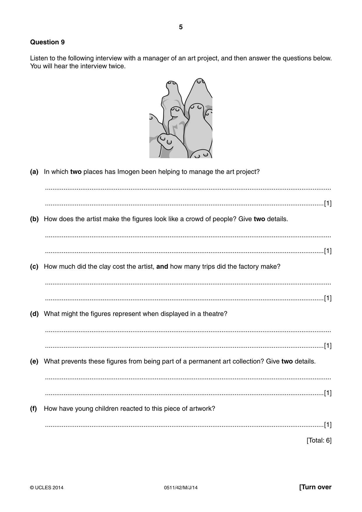 Cambridge IGCSE English - Second Language (count-in oral) 0511 2014 May/June Paper 4 · Variant 2 question paper, page 5 of 8
