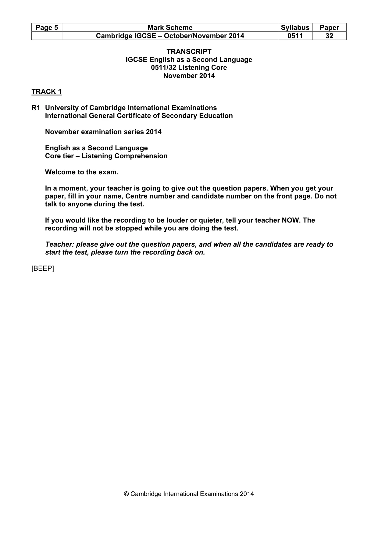Mark scheme, page 5 of 16