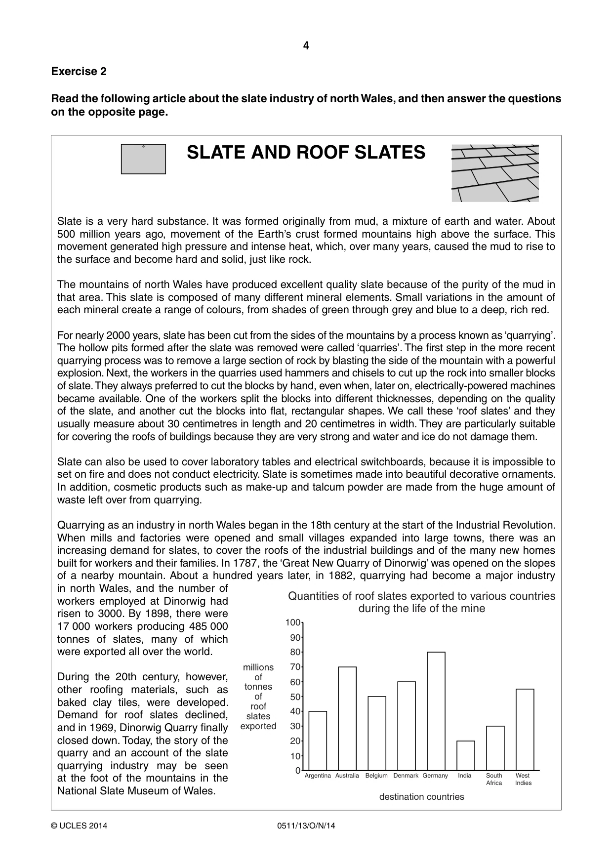 Cambridge IGCSE English - Second Language (count-in oral) 0511 2014 Oct/Nov Paper 1 · Variant 3 question paper, page 4 of 16