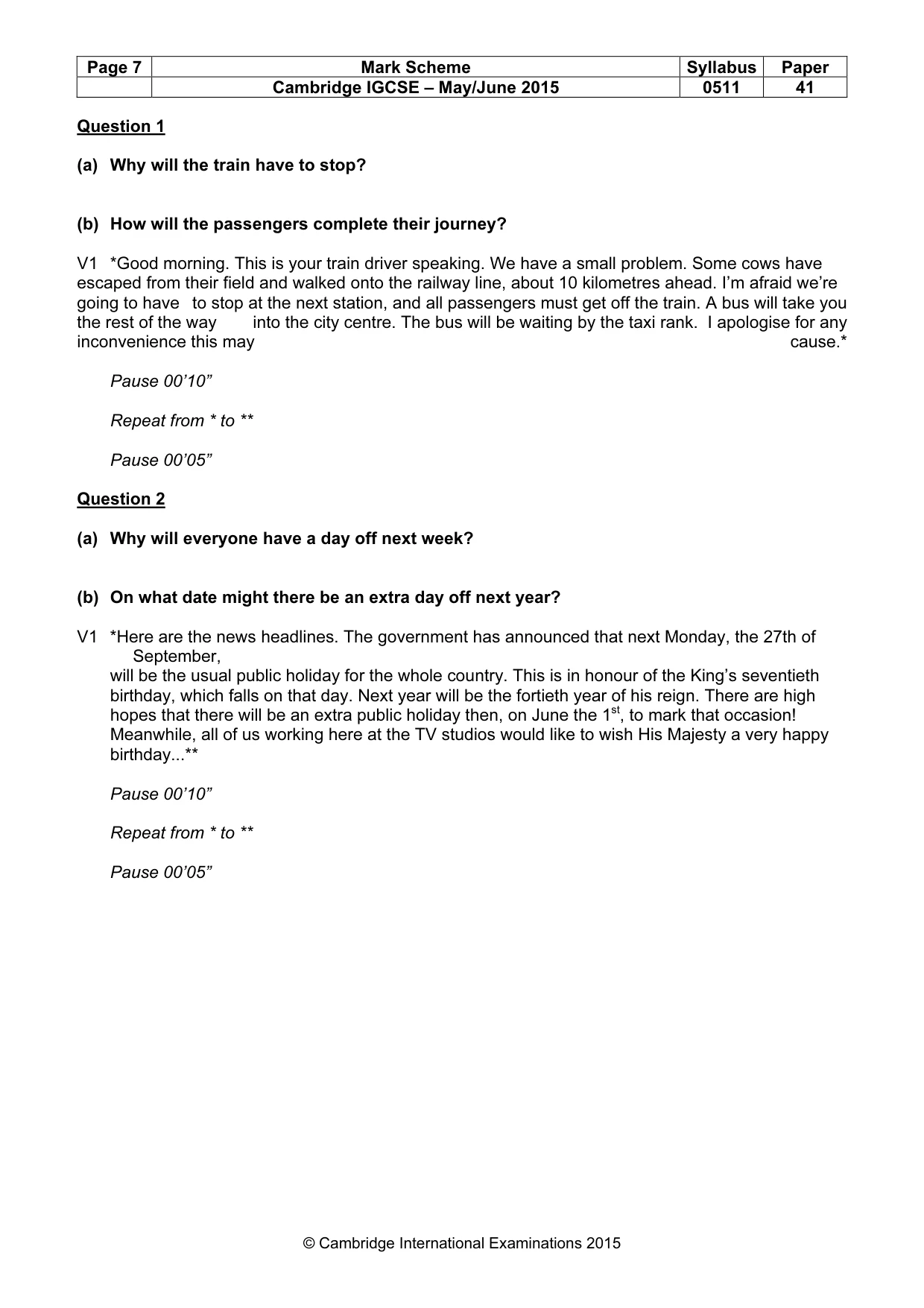 Mark scheme, page 7 of 17