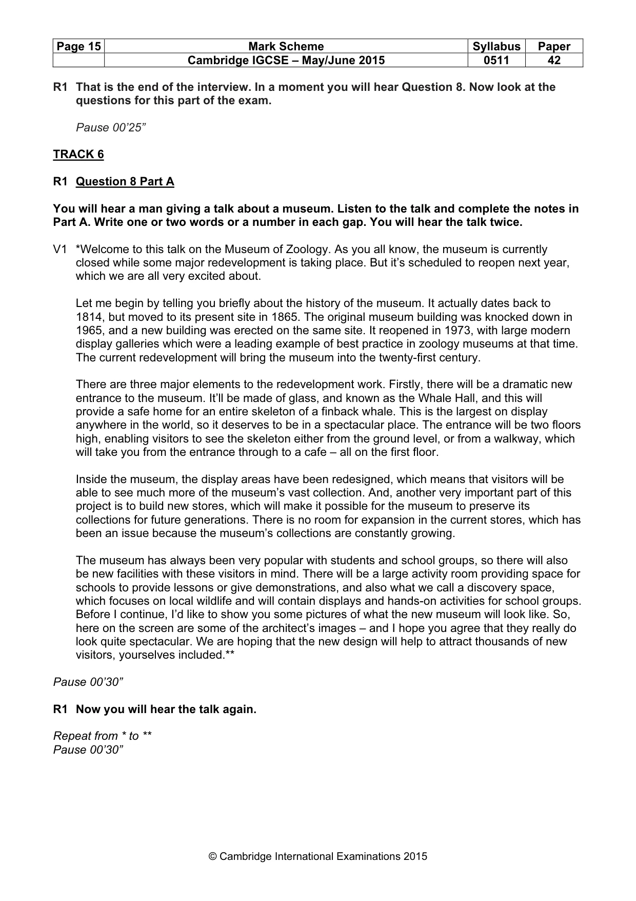 Mark scheme, page 15 of 17