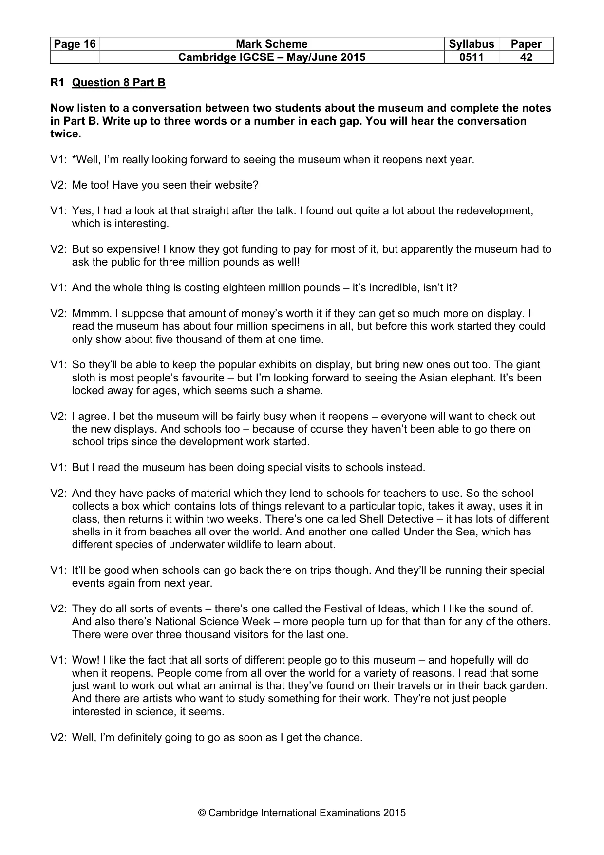 Mark scheme, page 16 of 17