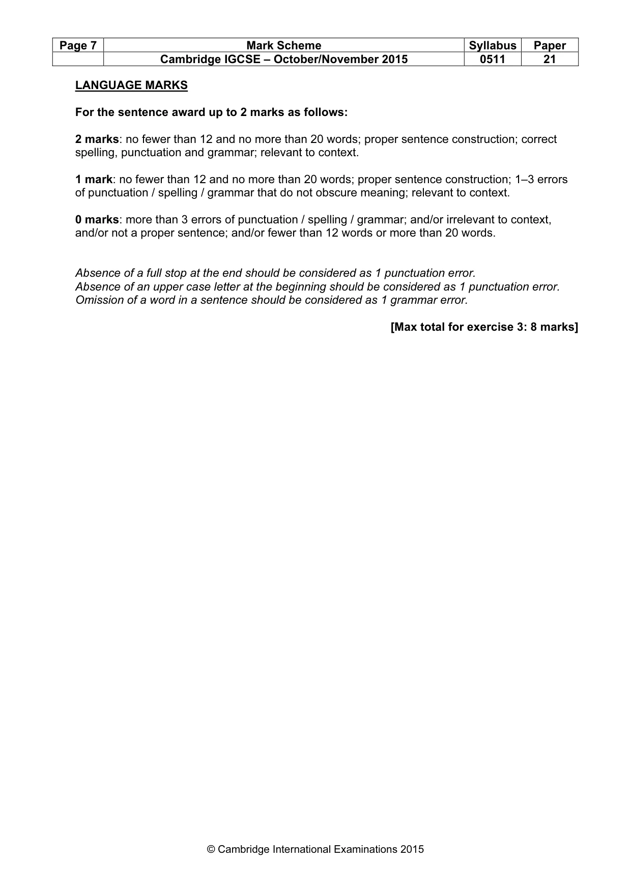 Mark scheme, page 7 of 13