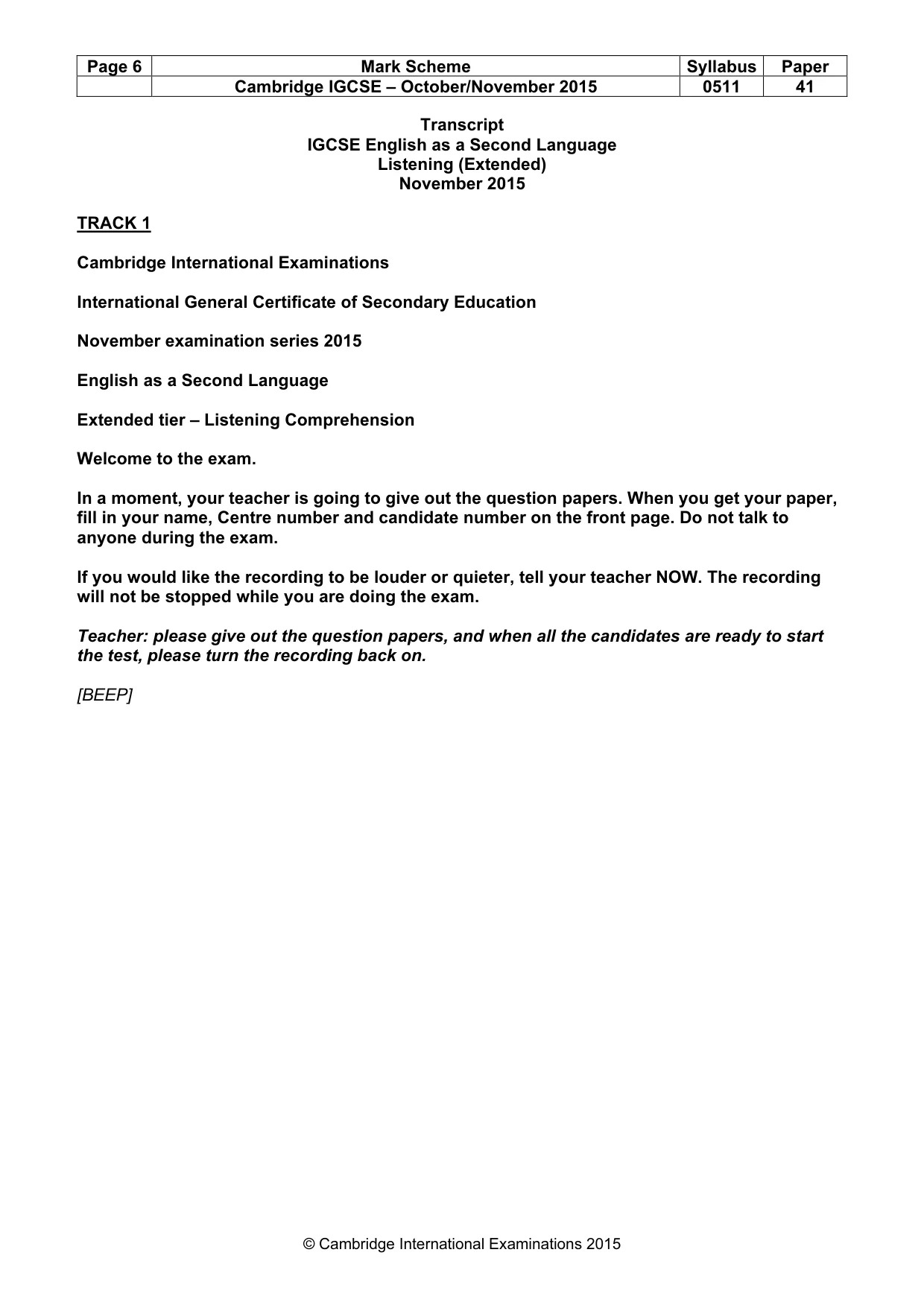 Mark scheme, page 6 of 18