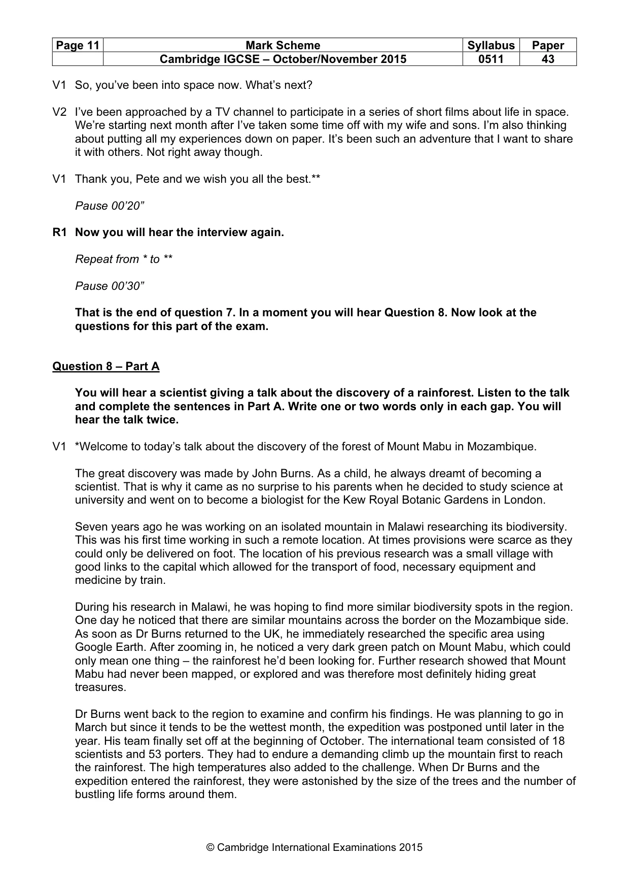 Mark scheme, page 11 of 13