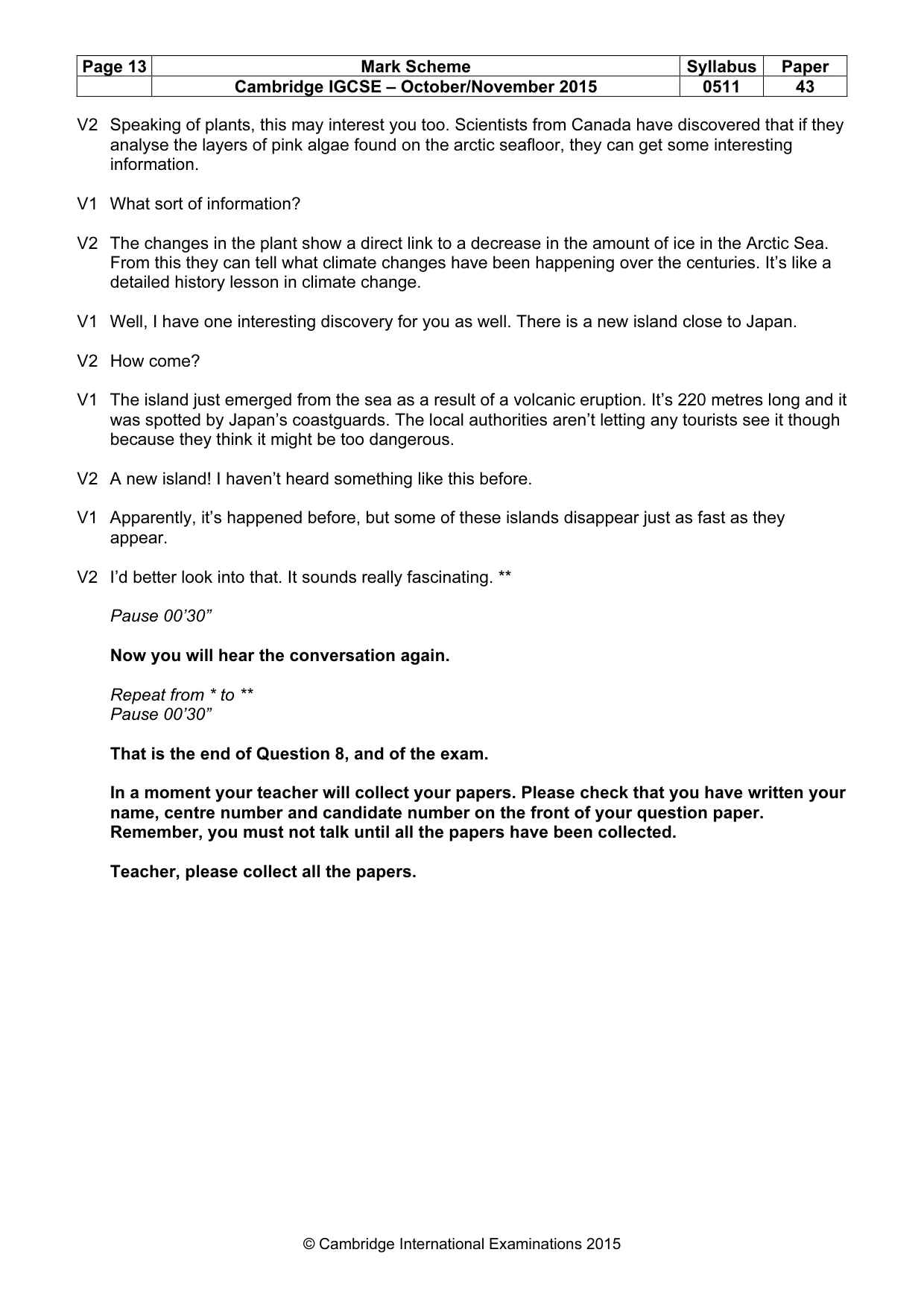 Mark scheme, page 13 of 13