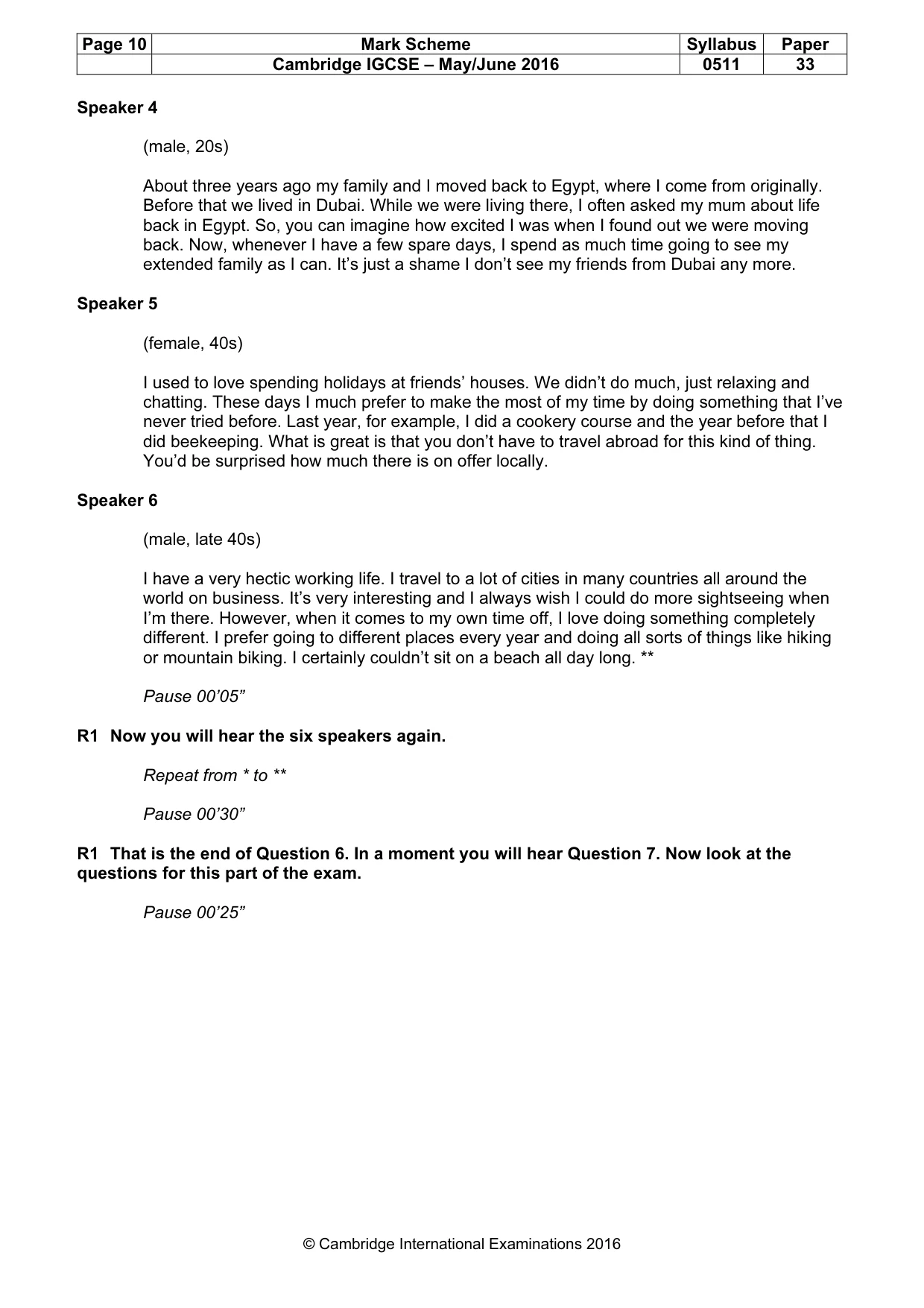 Mark scheme, page 10 of 12