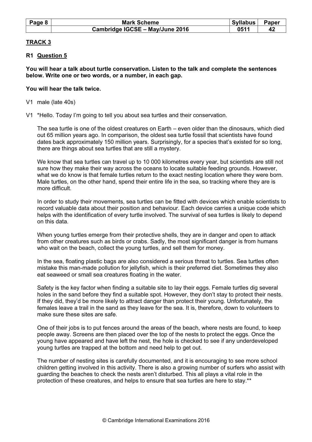 Mark scheme, page 8 of 14