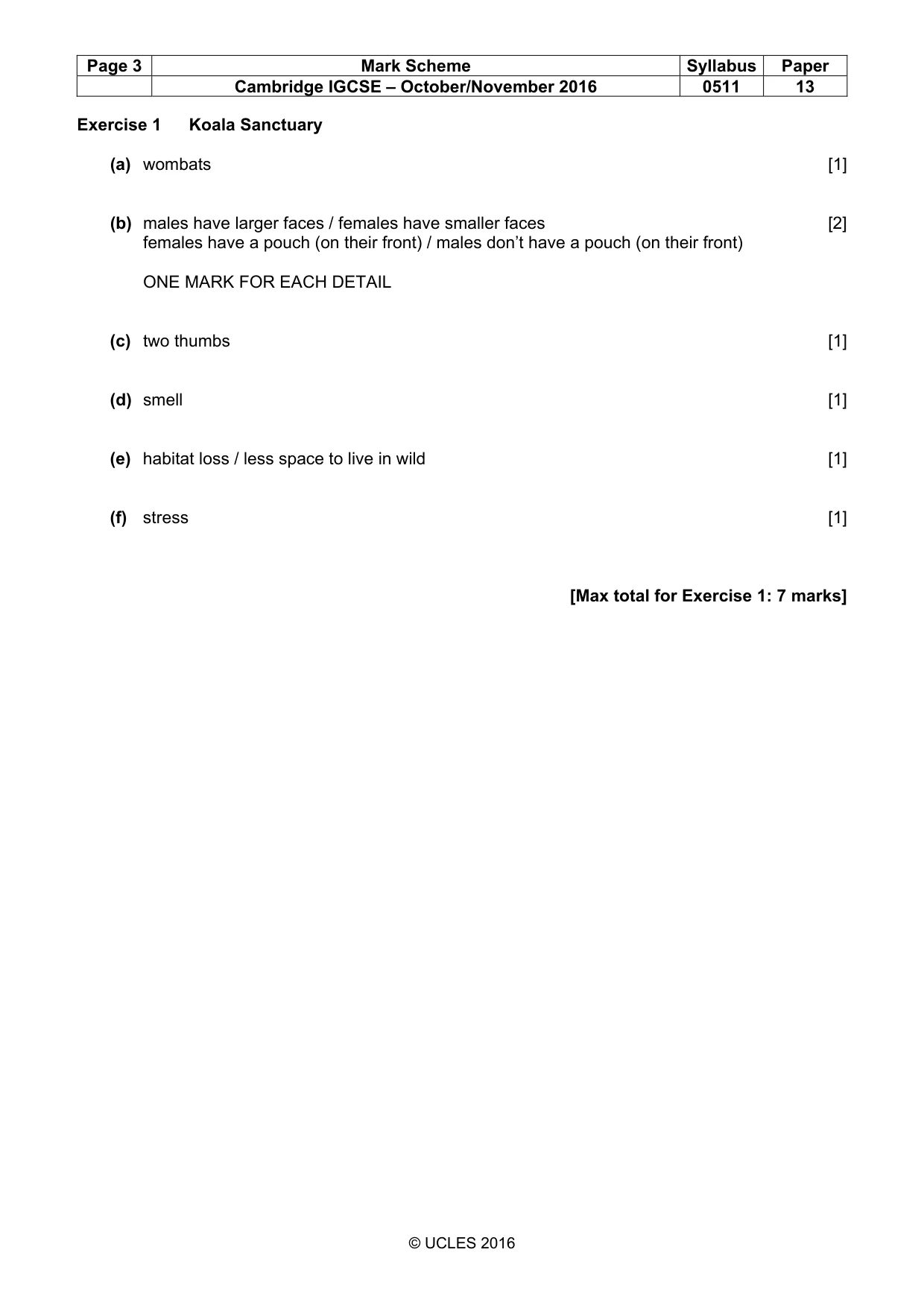 Mark scheme, page 3 of 10