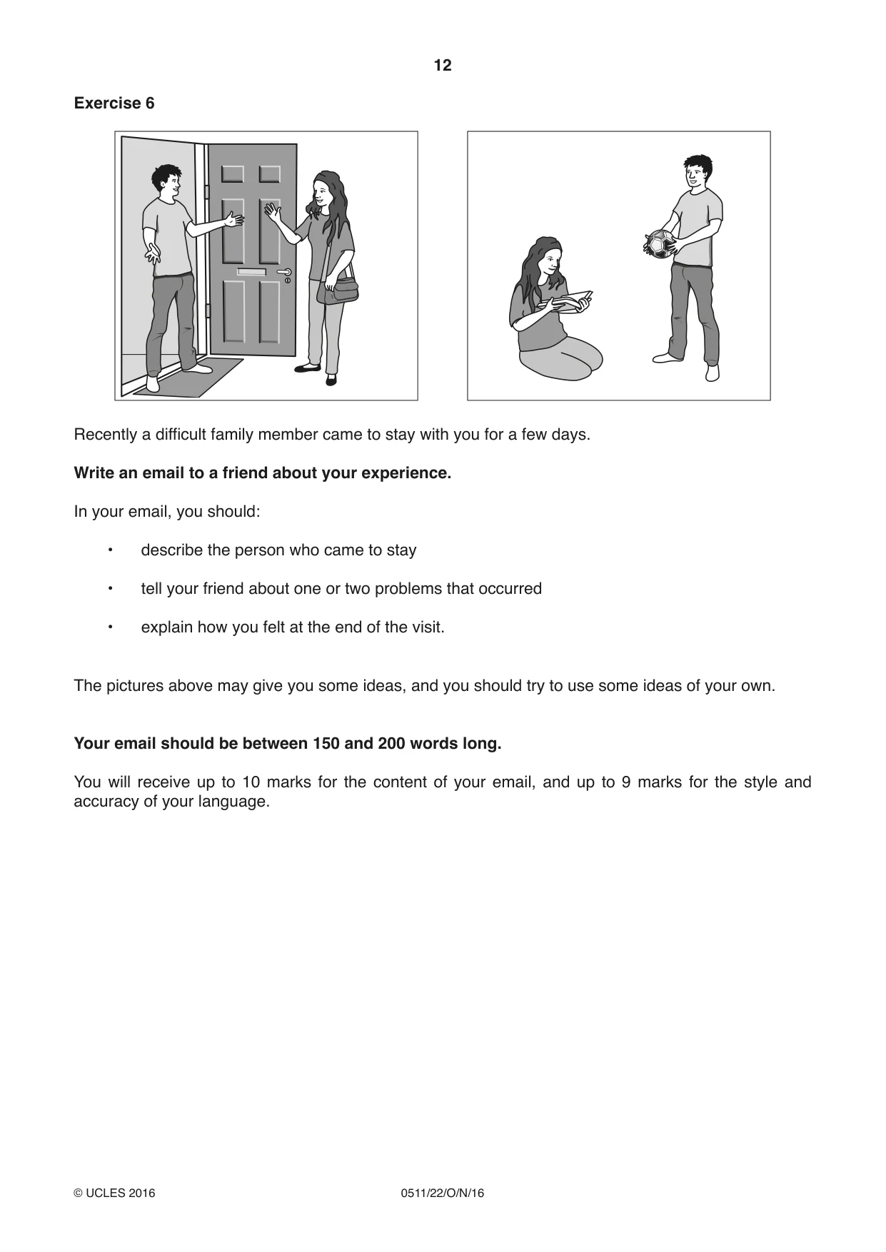 Cambridge IGCSE English - Second Language (count-in oral) 0511 2016 Oct/Nov Paper 2 · Variant 2 question paper, page 12 of 16