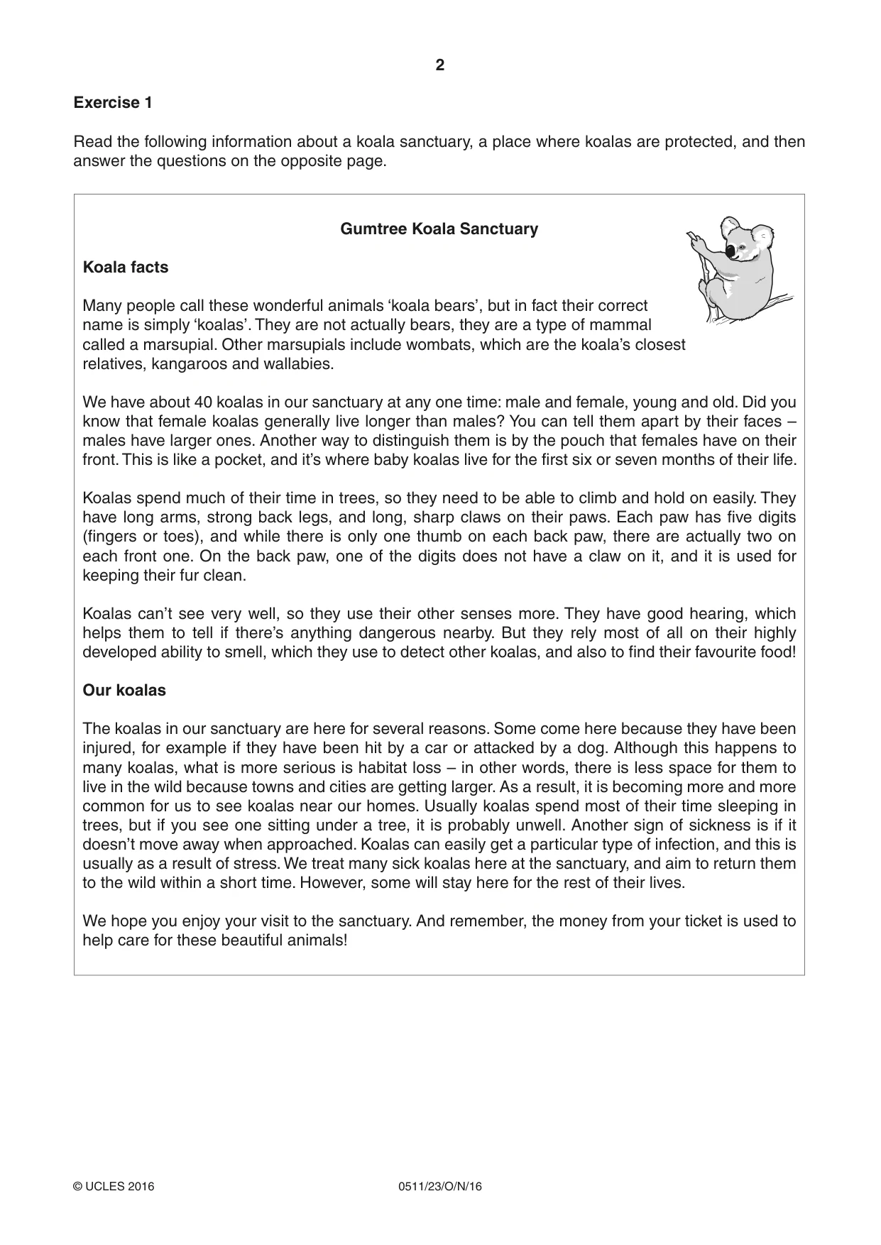 Cambridge IGCSE English - Second Language (count-in oral) 0511 2016 Oct/Nov Paper 2 · Variant 3 question paper, page 2 of 16