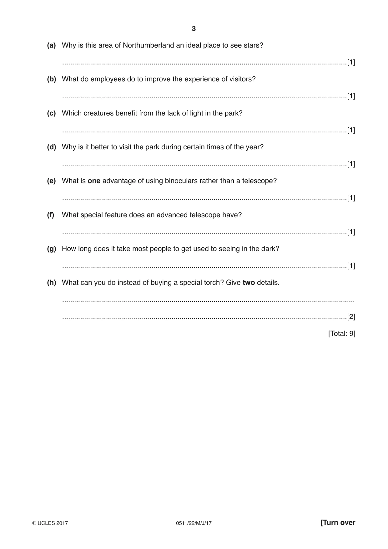 Cambridge IGCSE English - Second Language (count-in oral) 0511 2017 May/June Paper 2 · Variant 2 question paper, page 3 of 16
