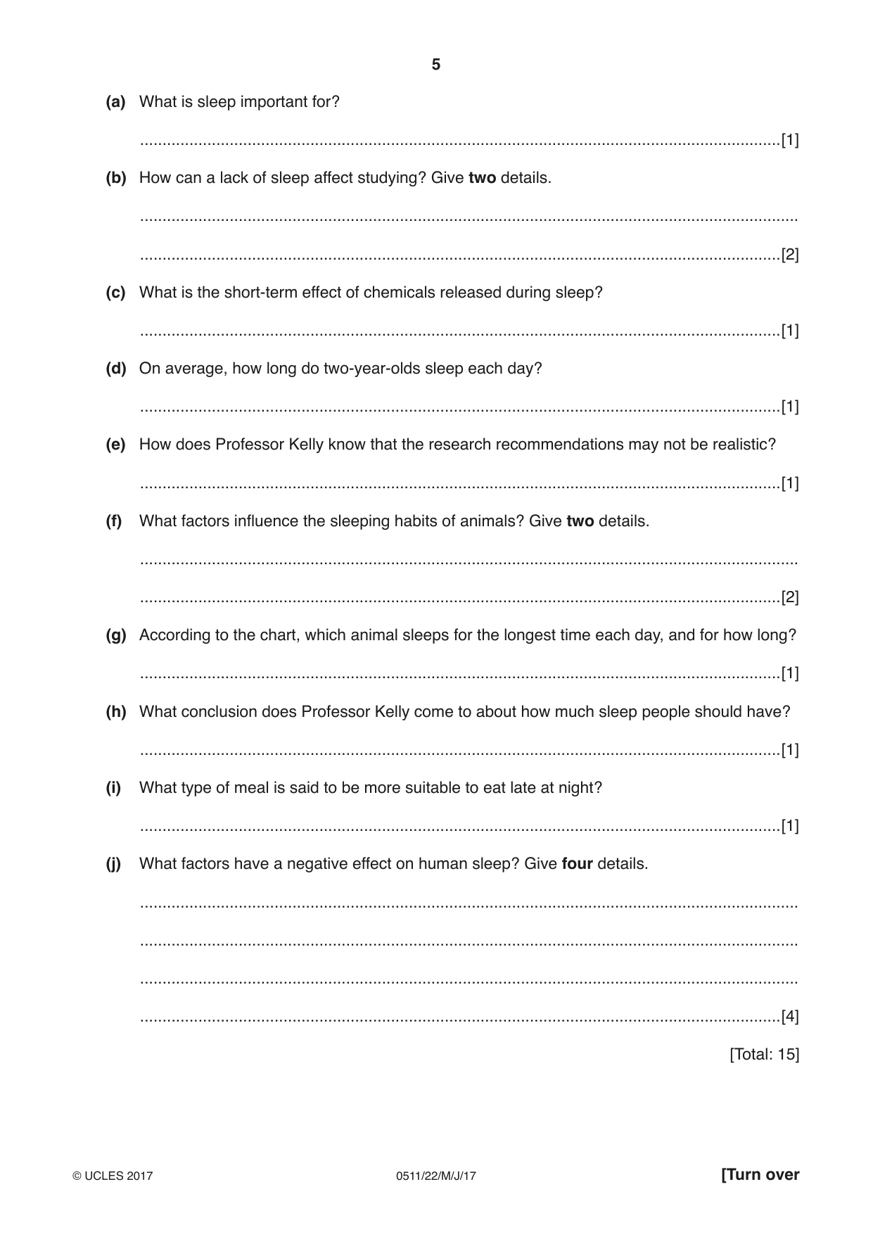 Cambridge IGCSE English - Second Language (count-in oral) 0511 2017 May/June Paper 2 · Variant 2 question paper, page 5 of 16