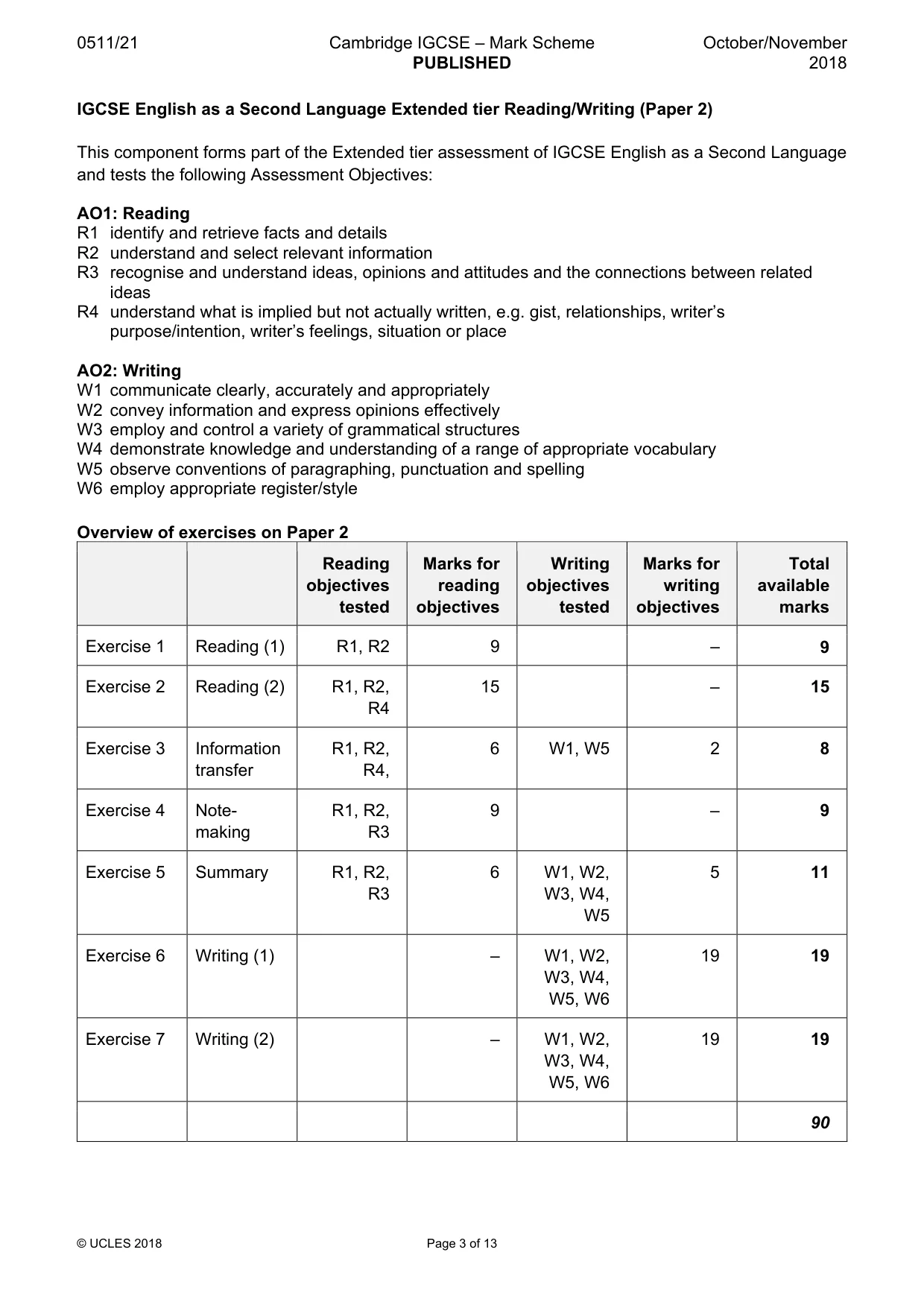 Mark scheme, page 3 of 13