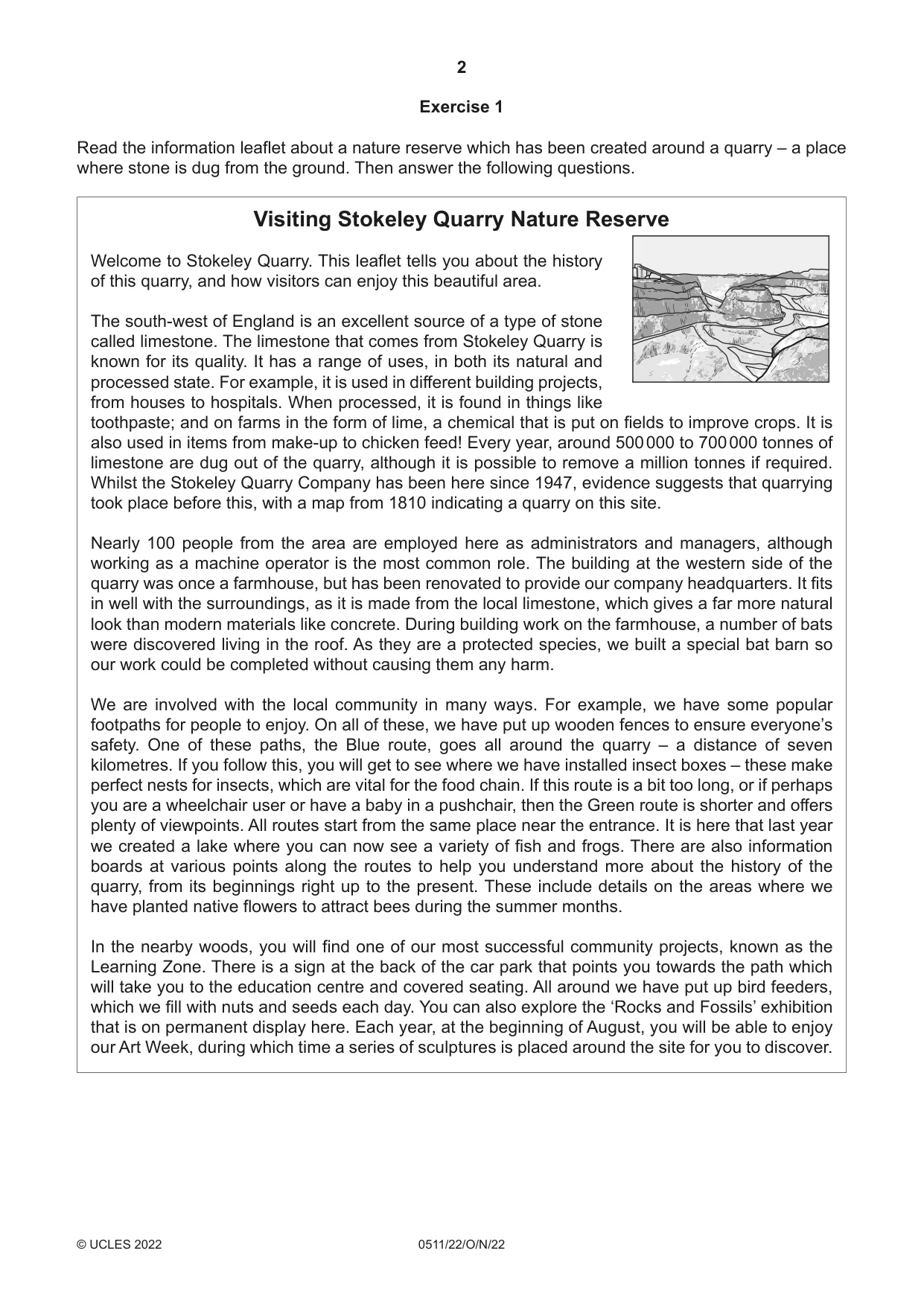 Cambridge IGCSE English - Second Language (count-in oral) 0511 2022 Oct/Nov Paper 2 · Variant 2 question paper, page 2 of 16