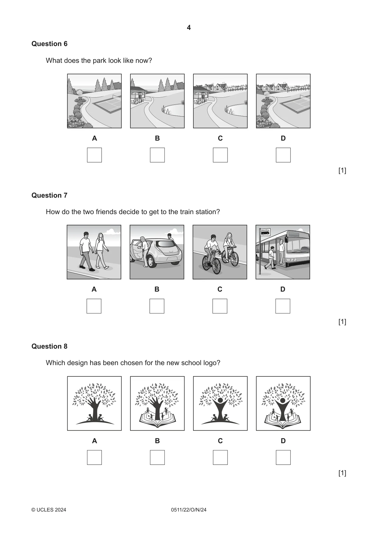 Cambridge IGCSE English - Second Language (count-in oral) 0511 2024 Oct/Nov Paper 2 · Variant 2 question paper, page 4 of 16