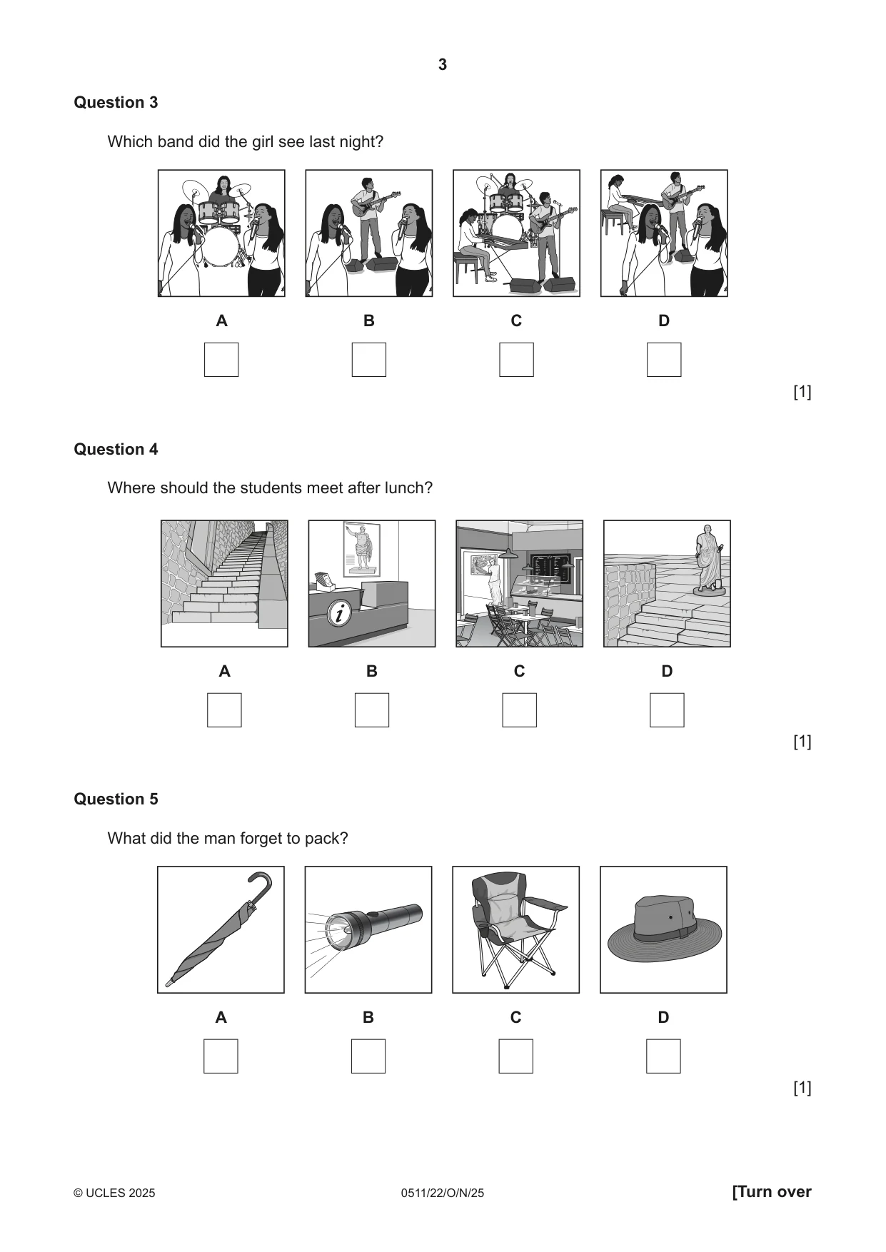 Cambridge IGCSE English - Second Language (count-in oral) 0511 2025 Oct/Nov Paper 2 · Variant 2 question paper, page 3 of 16