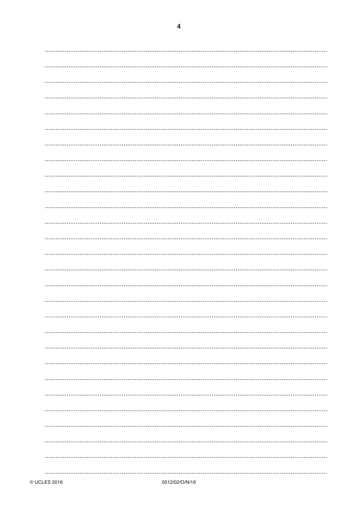 Cambridge IGCSE Afrikaans - First Language 0512 2016 Oct/Nov Paper 2 · Variant 1 question paper, page 4 of 12