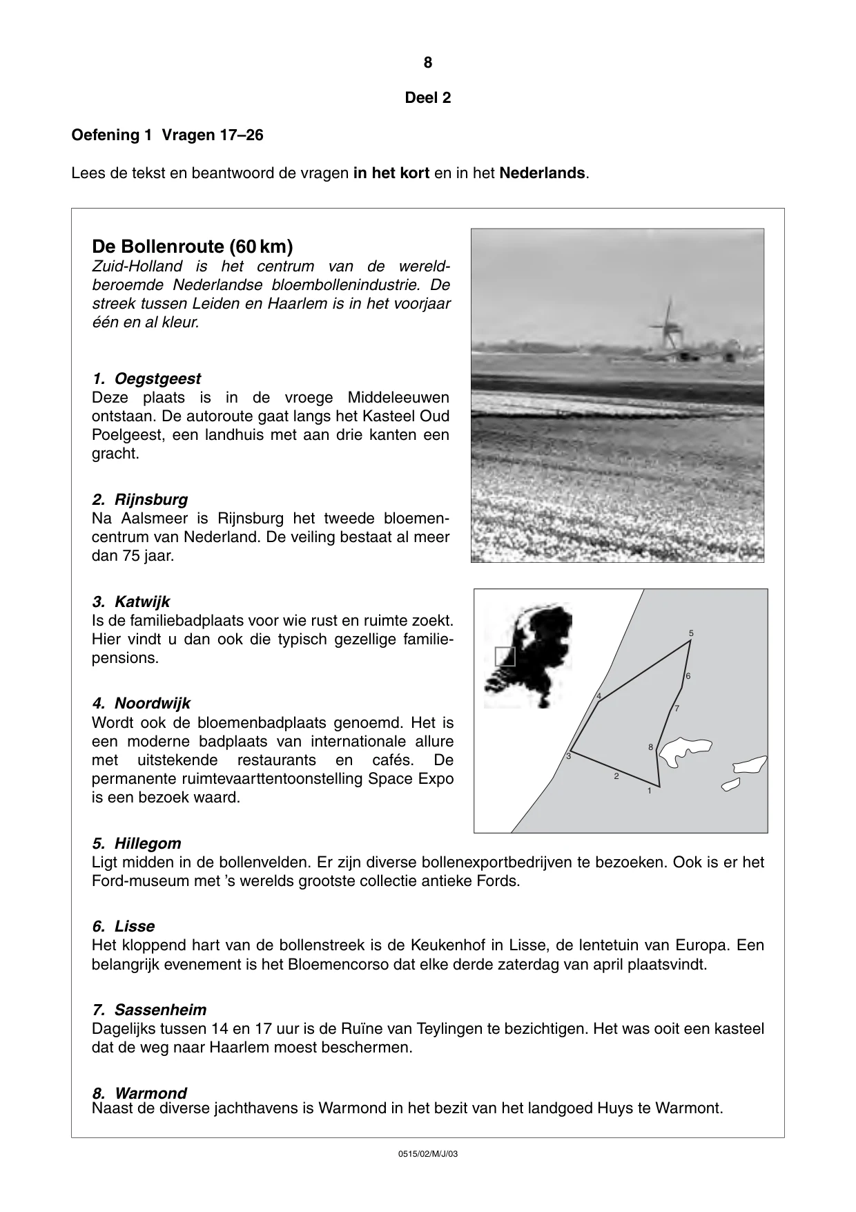 Cambridge IGCSE Dutch - Foreign Language 0515 2003 May/June Paper 2 · Variant 1 question paper, page 8 of 16