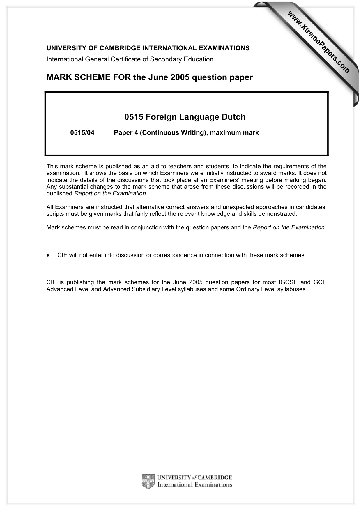 Mark scheme, page 1 of 12