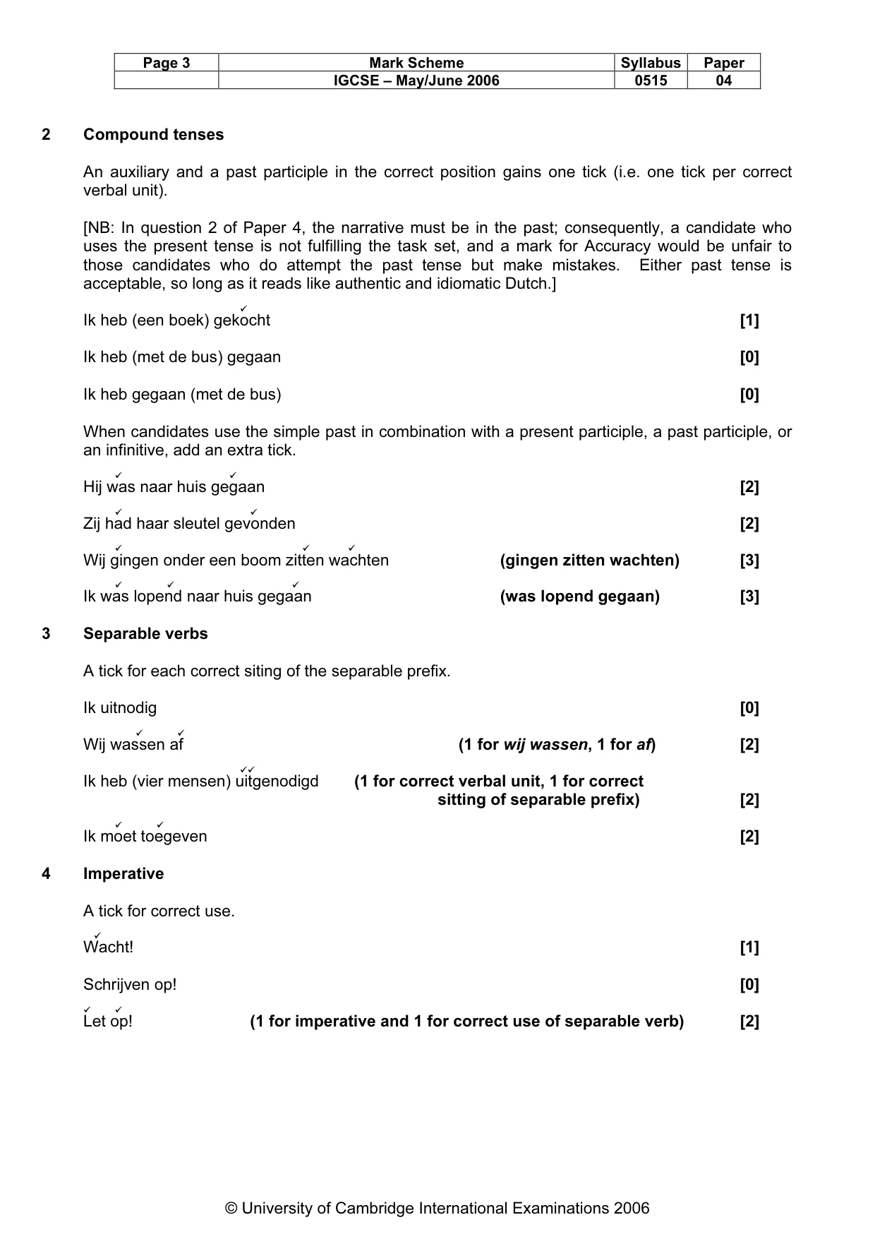 Mark scheme, page 4 of 10