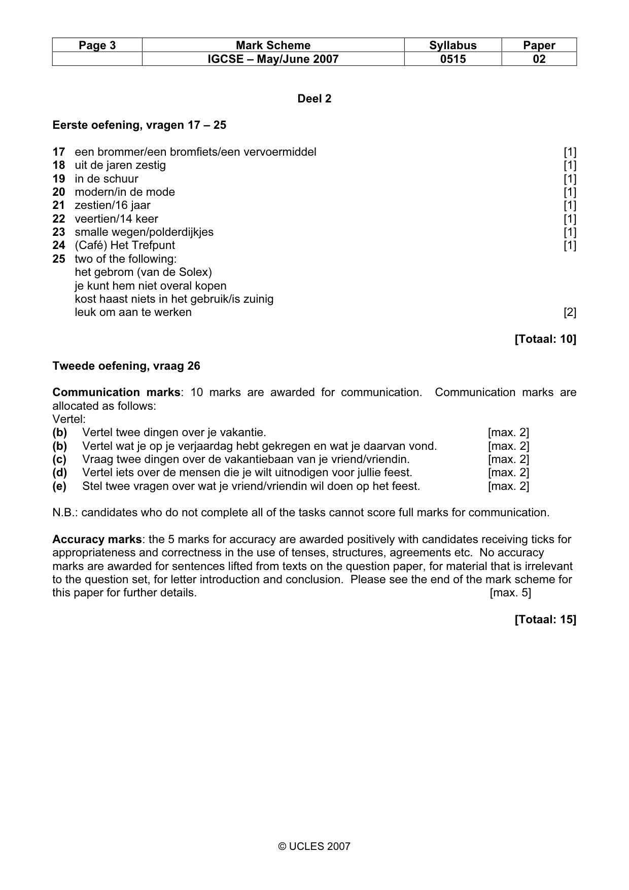 Mark scheme, page 3 of 12