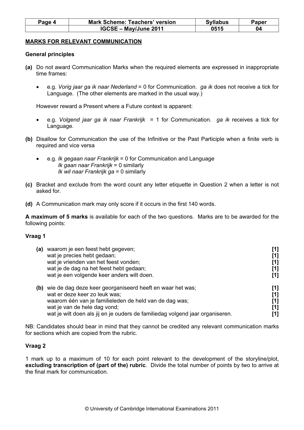Mark scheme, page 4 of 14