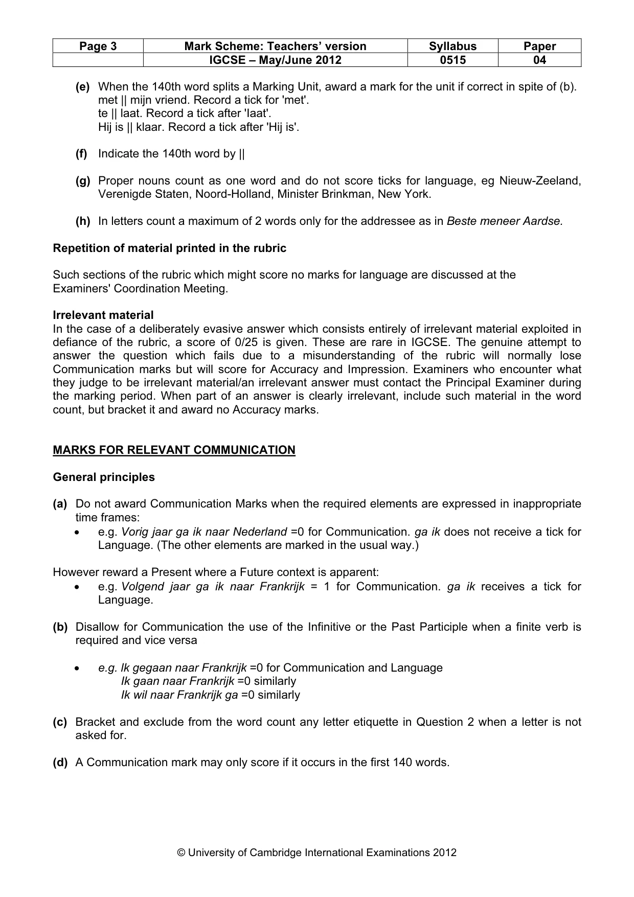 Mark scheme, page 3 of 13