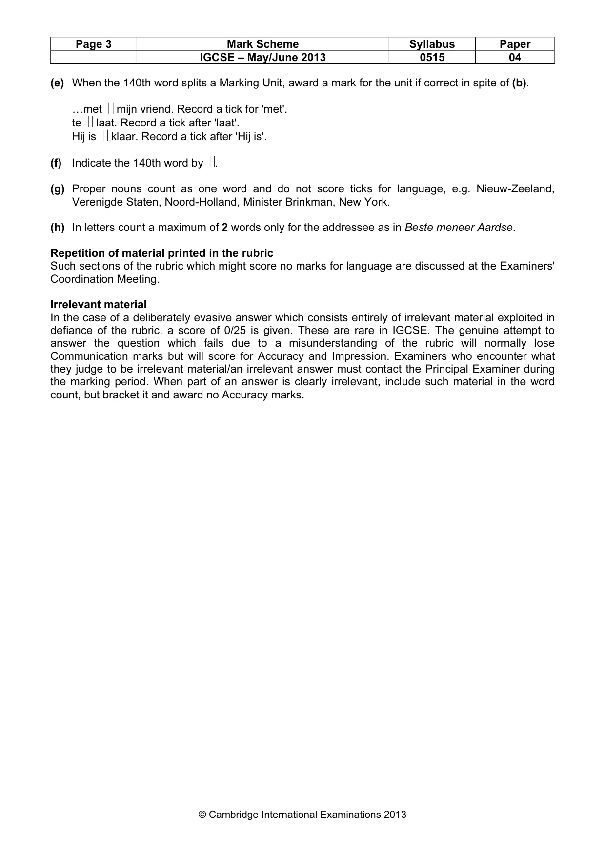 Mark scheme, page 3 of 14