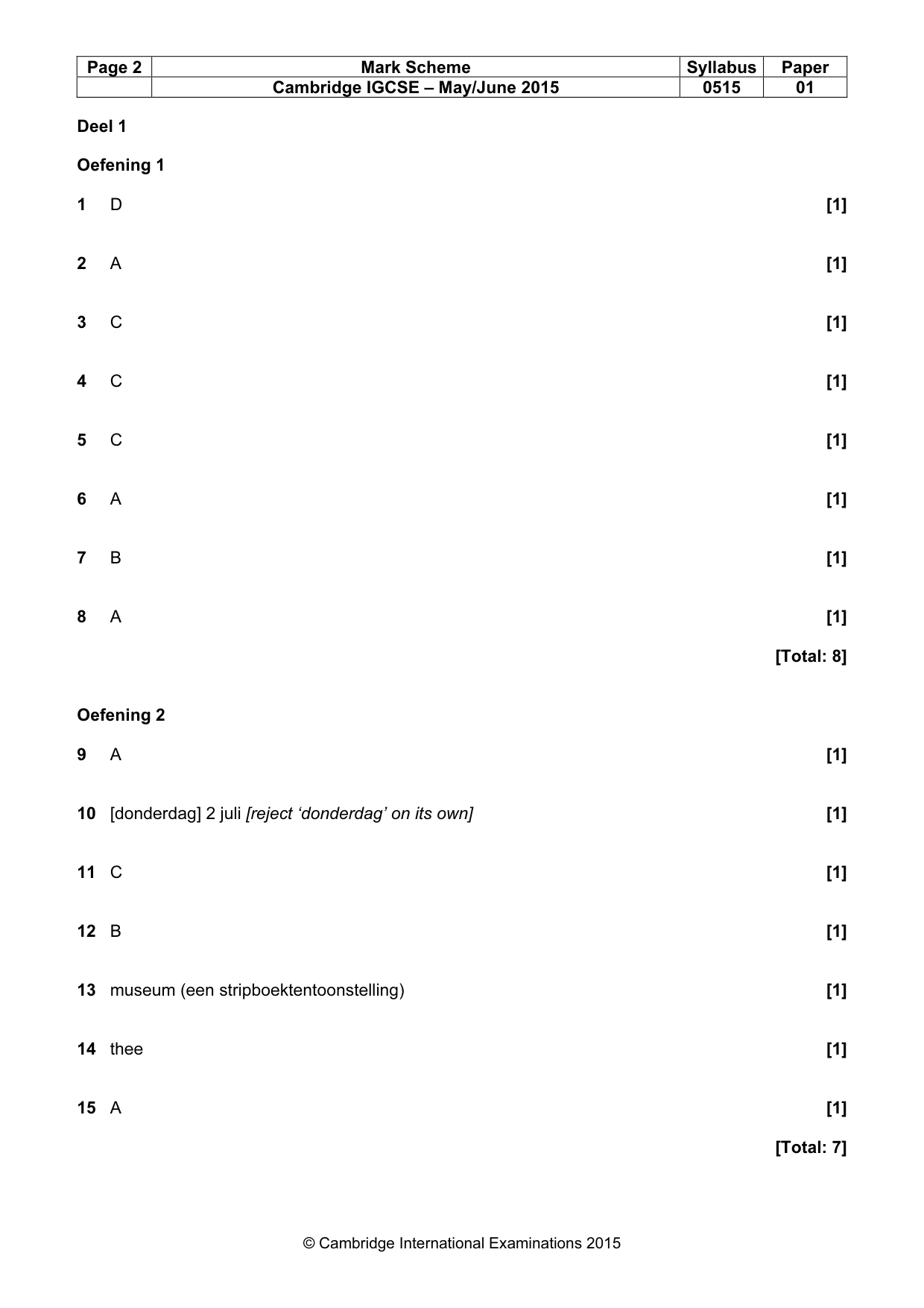 Mark scheme, page 2 of 13