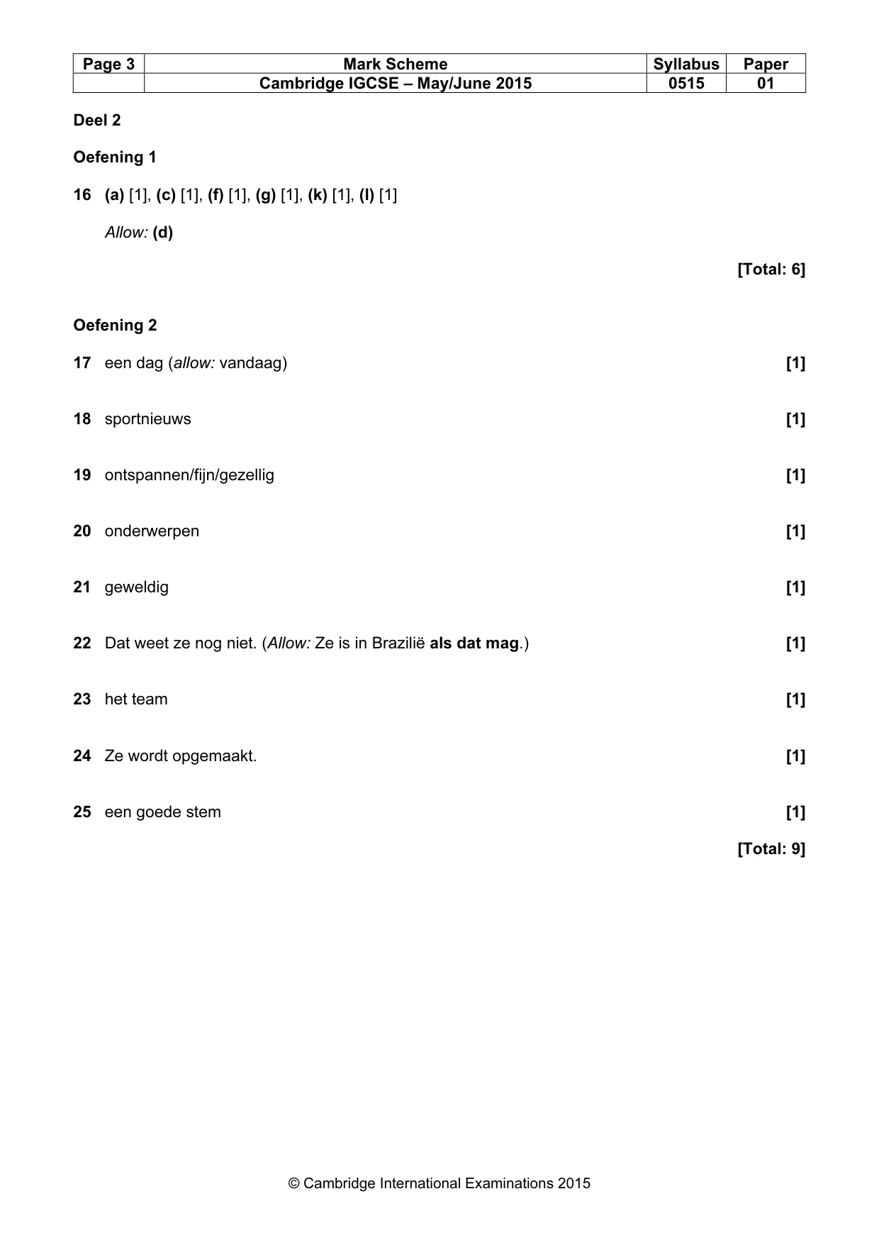 Mark scheme, page 3 of 13