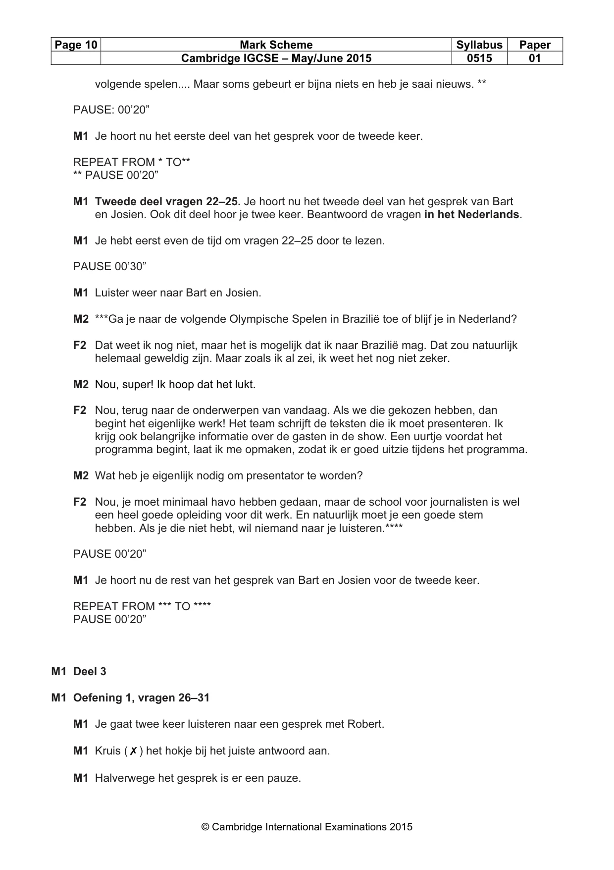 Mark scheme, page 10 of 13