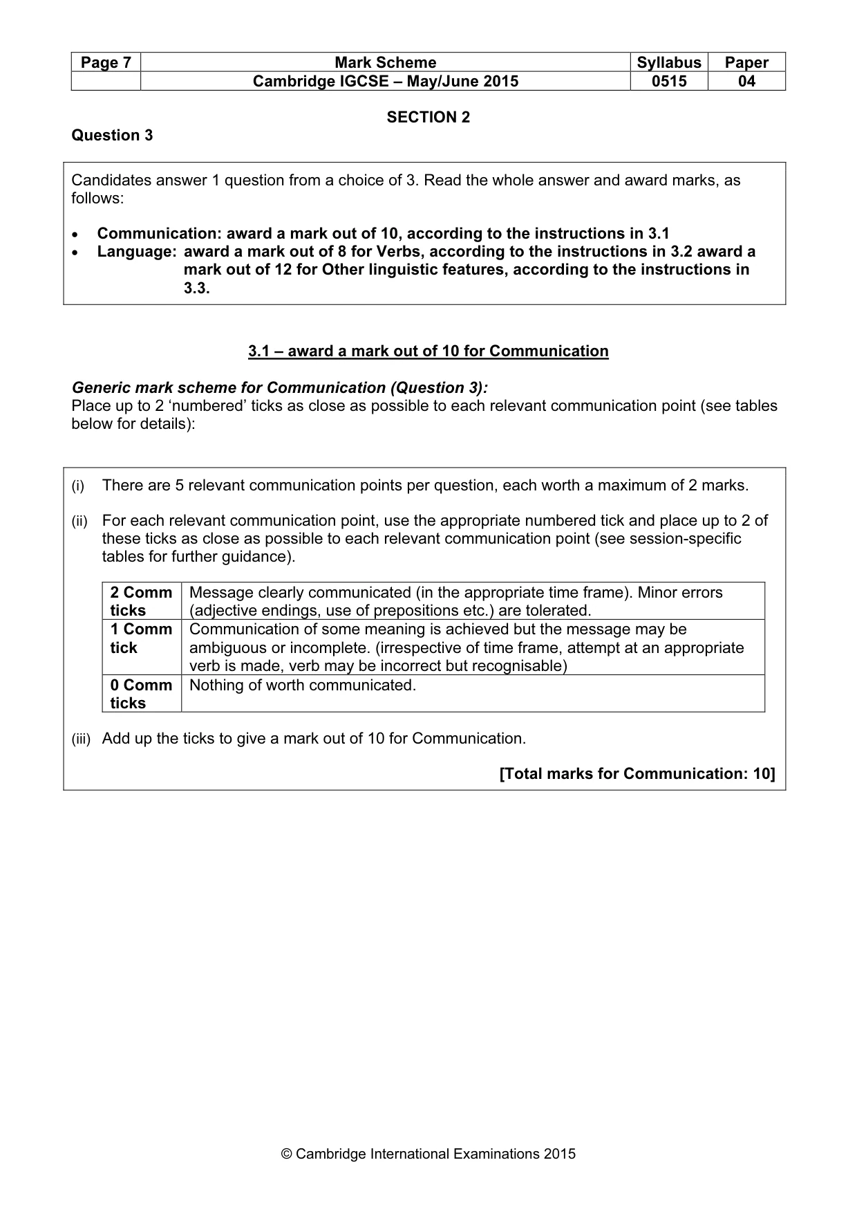 Mark scheme, page 7 of 20