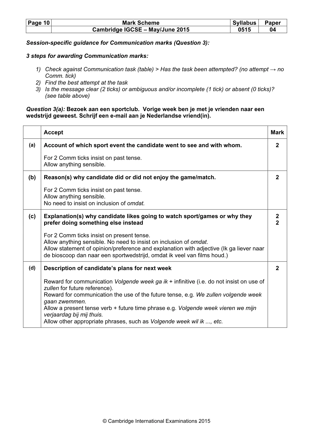Mark scheme, page 10 of 20