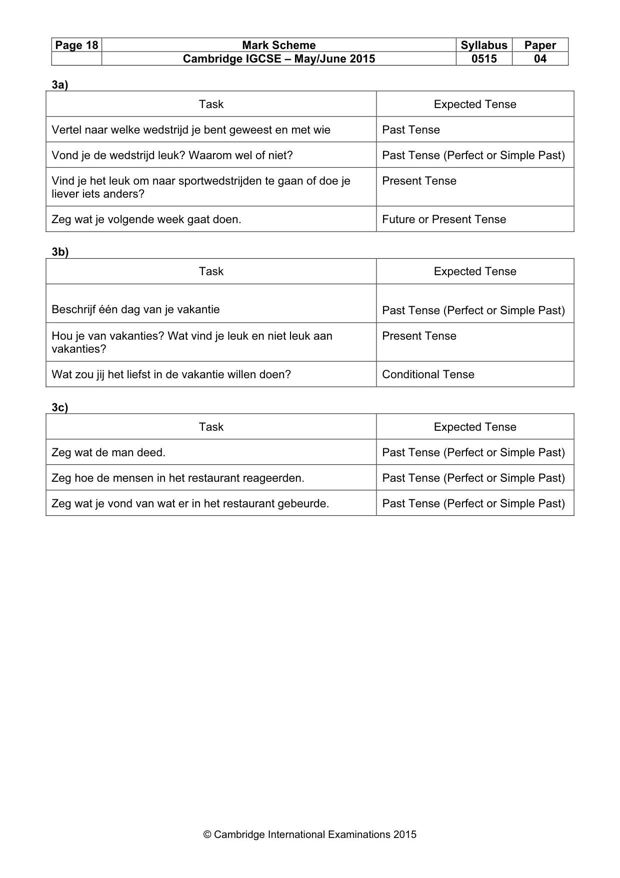 Mark scheme, page 18 of 20