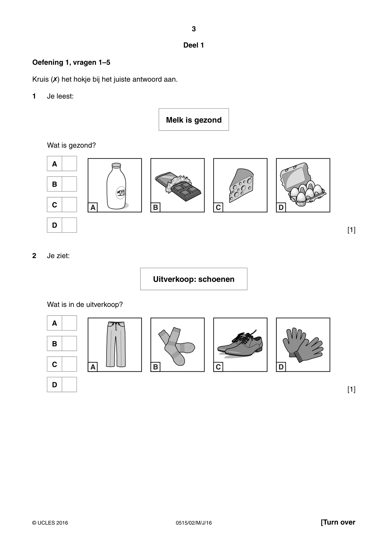 Cambridge IGCSE Dutch - Foreign Language 0515 2016 May/June Paper 2 · Variant 0 question paper, page 3 of 16