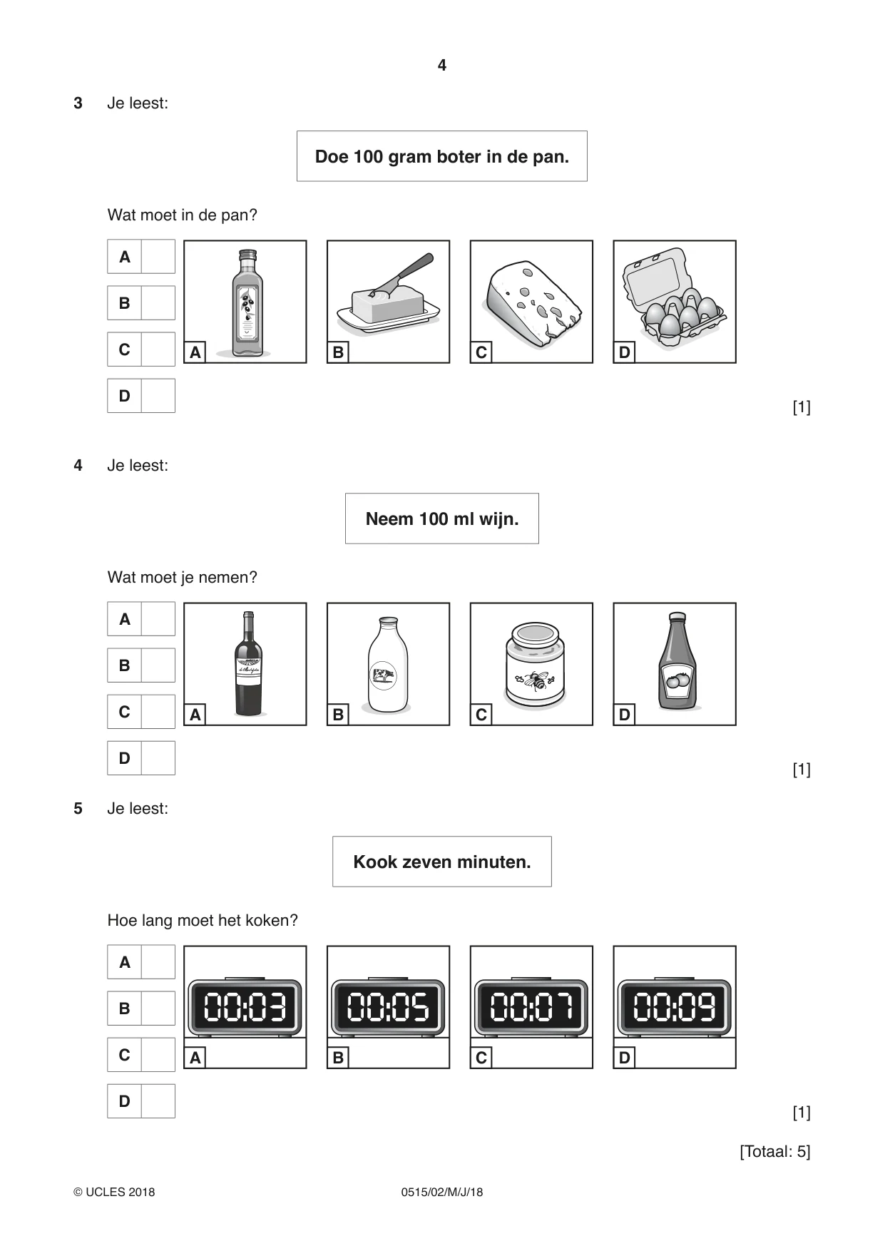 Cambridge IGCSE Dutch - Foreign Language 0515 2018 May/June Paper 2 · Variant 0 question paper, page 4 of 16