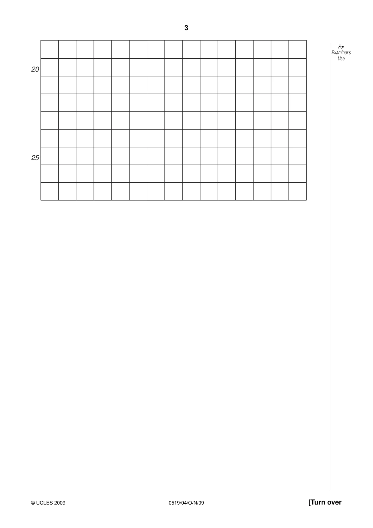 Cambridge IGCSE Japanese - Foreign Language 0519 2009 Oct/Nov Paper 4 · Variant 1 question paper, page 3 of 8