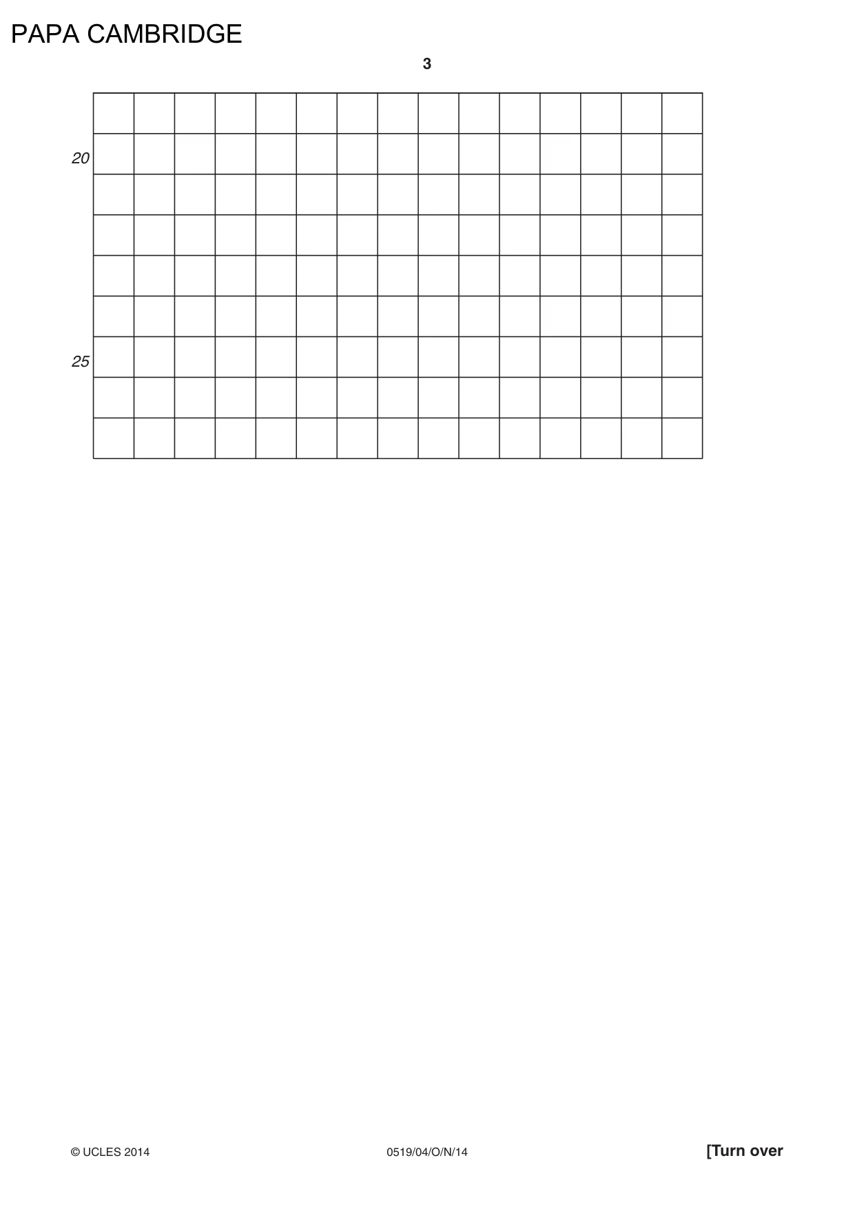 Cambridge IGCSE Japanese - Foreign Language 0519 2014 Oct/Nov Paper 4 · Variant 1 question paper, page 3 of 8