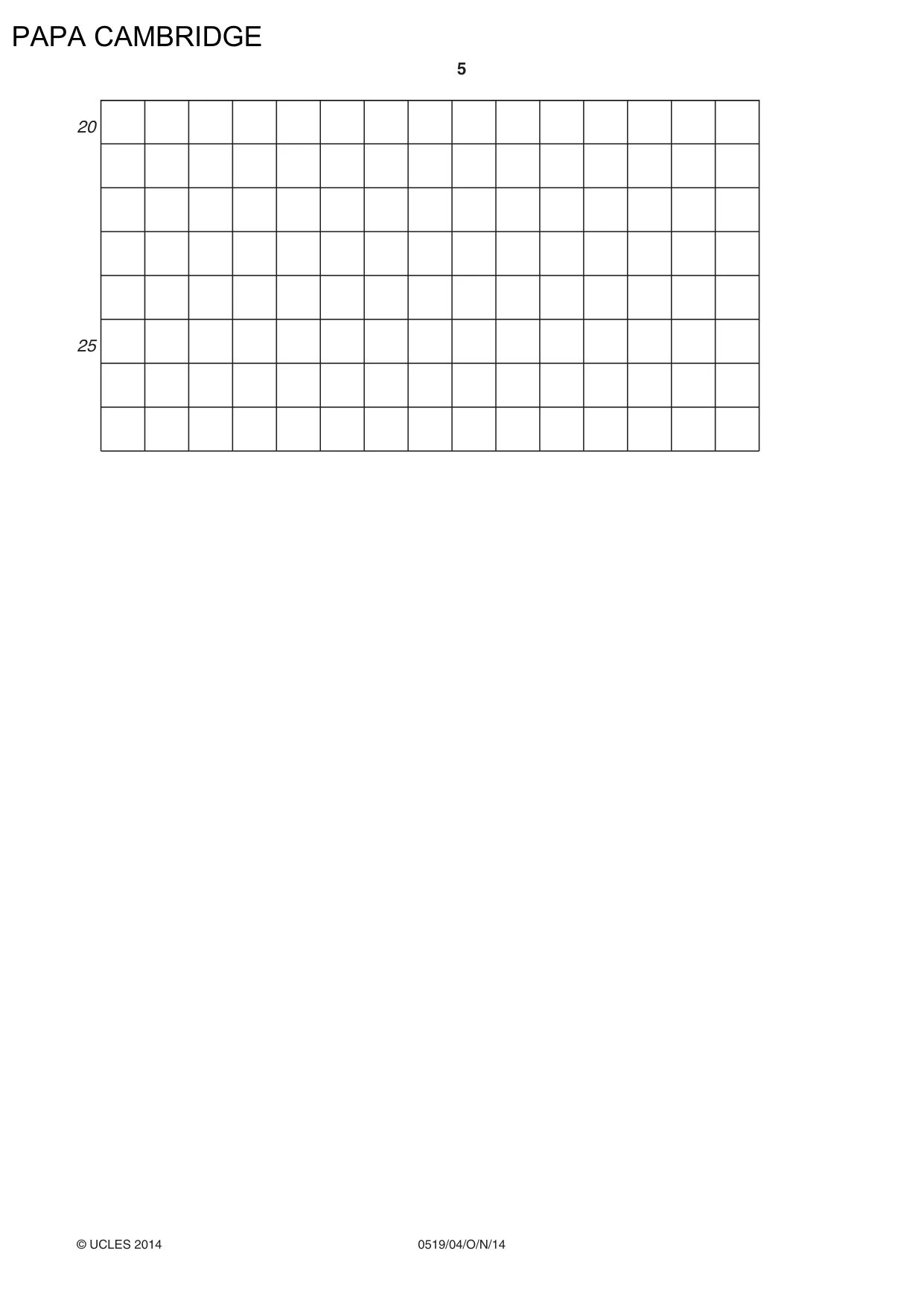 Cambridge IGCSE Japanese - Foreign Language 0519 2014 Oct/Nov Paper 4 · Variant 1 question paper, page 5 of 8