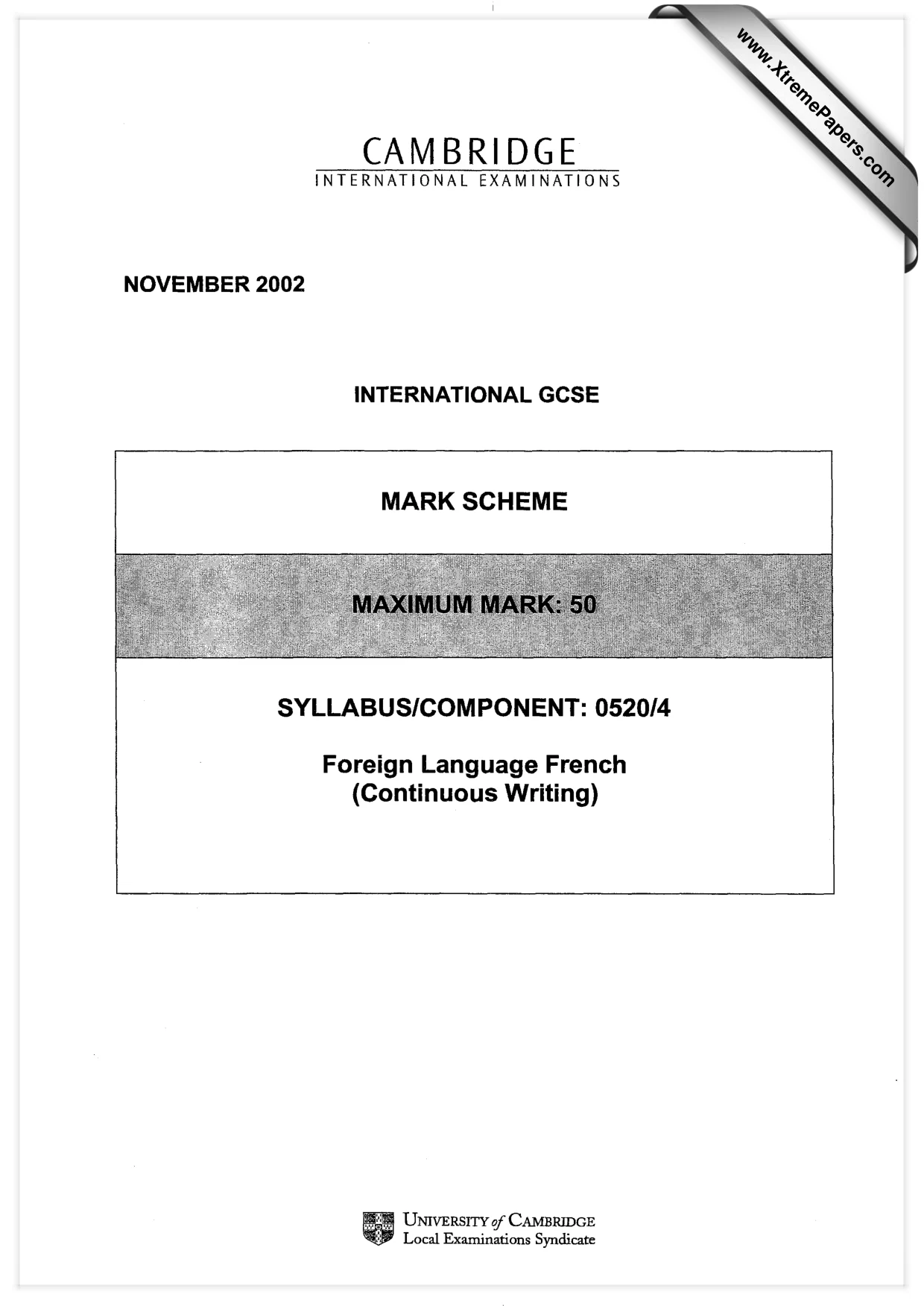 Mark scheme, page 1 of 14