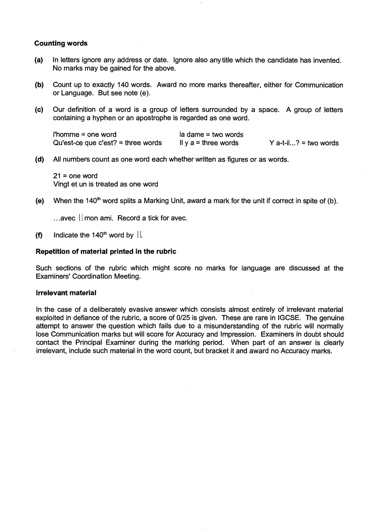 Mark scheme, page 3 of 14