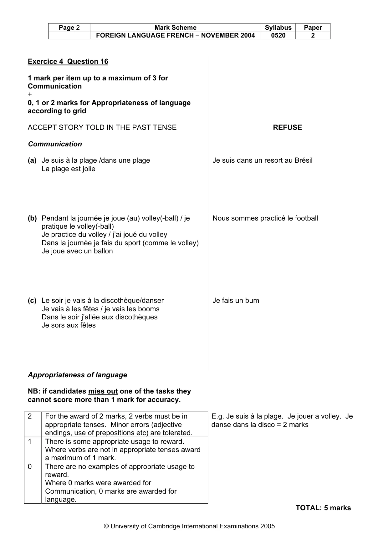 Mark scheme, page 4 of 31