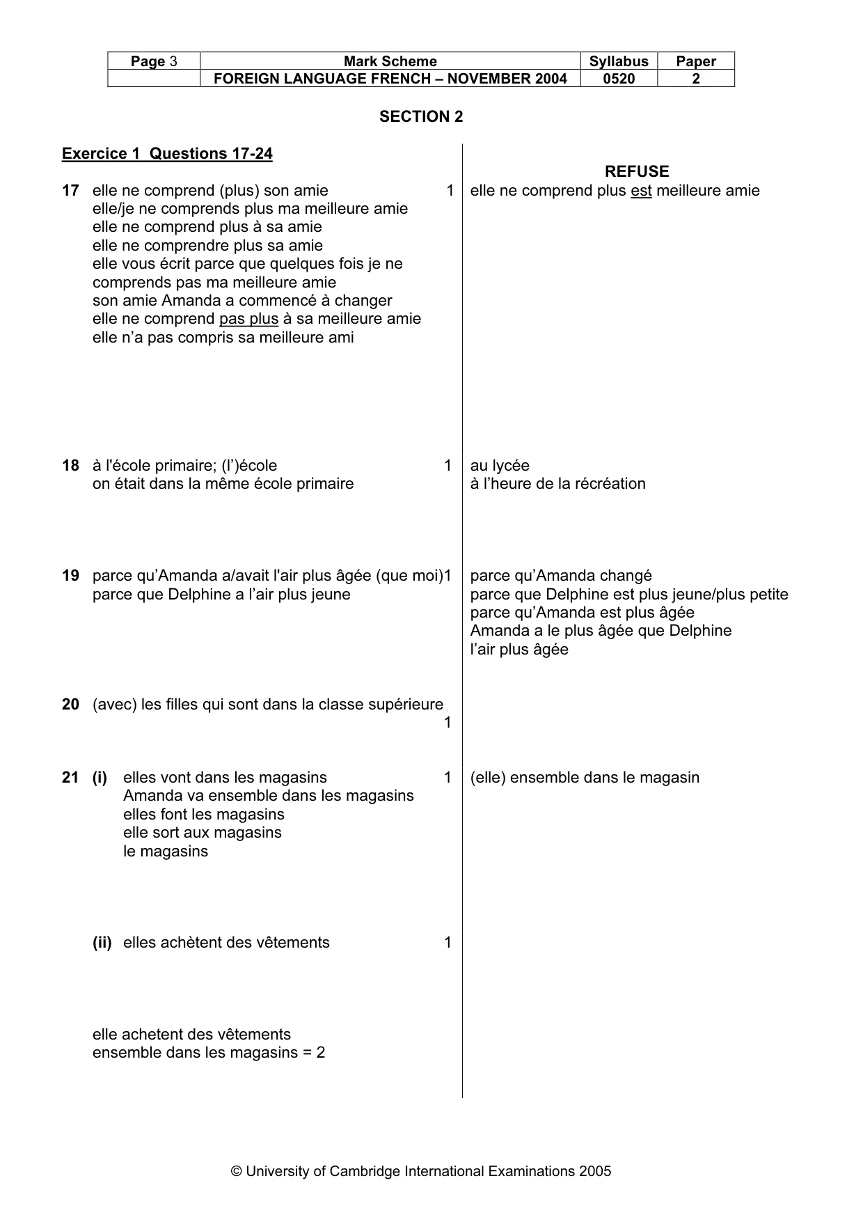 Mark scheme, page 5 of 31