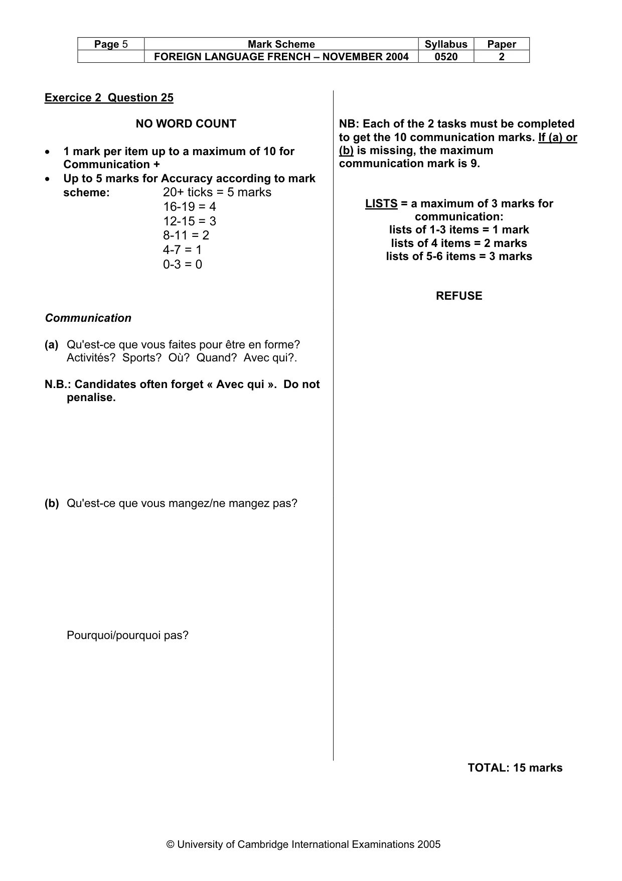 Mark scheme, page 7 of 31