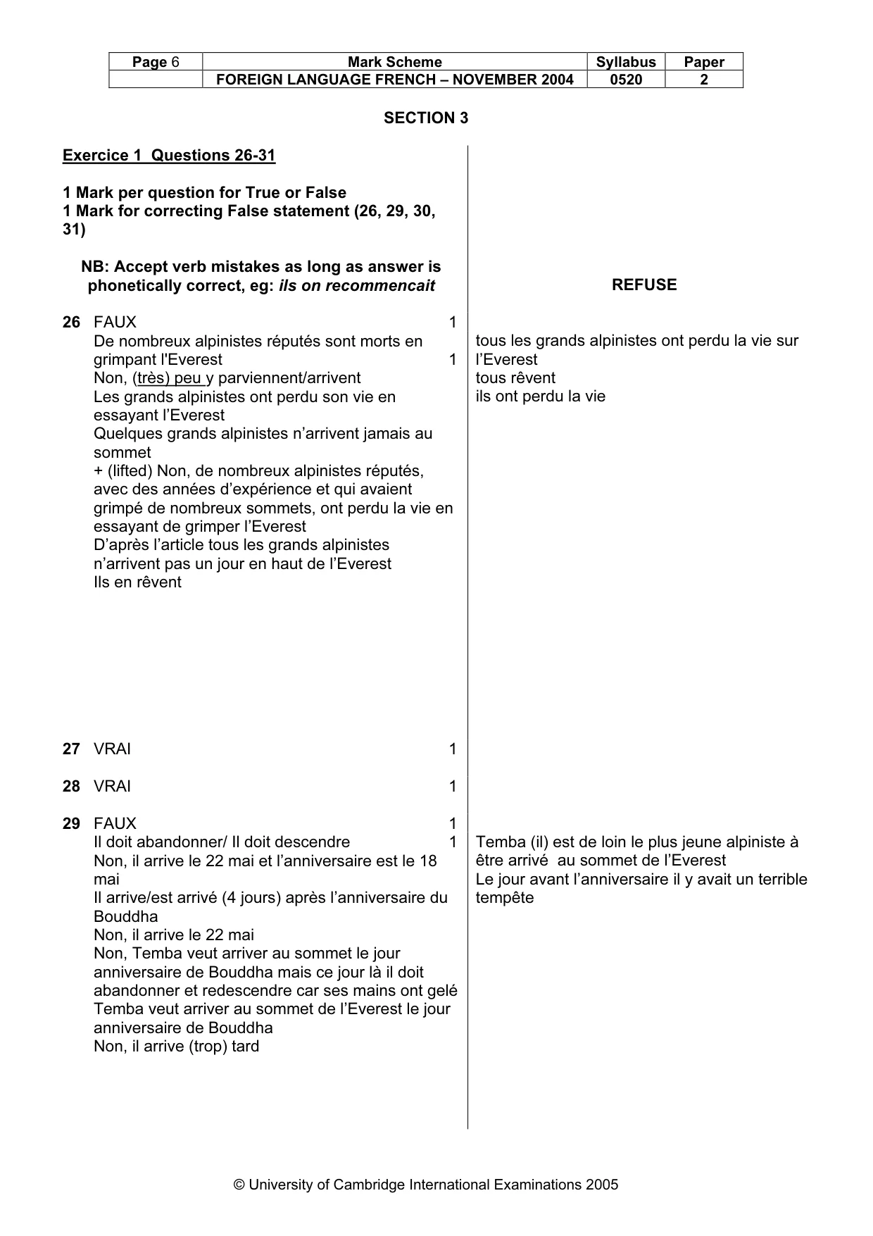 Mark scheme, page 8 of 31