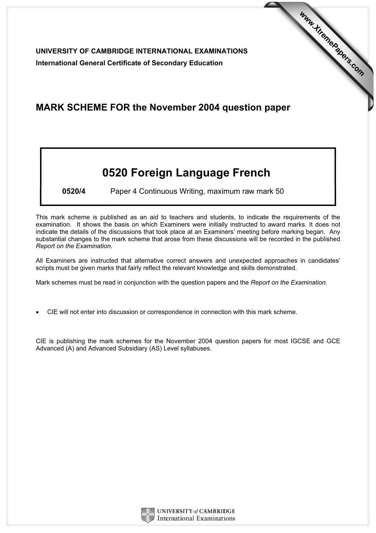 Mark scheme, page 1 of 17
