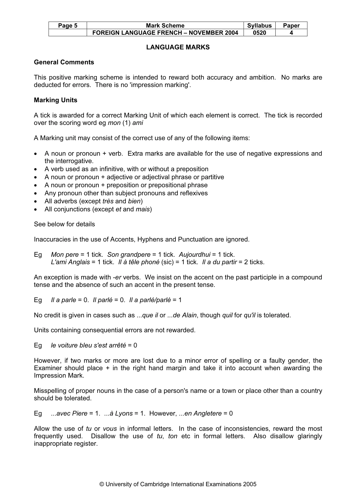 Mark scheme, page 7 of 17