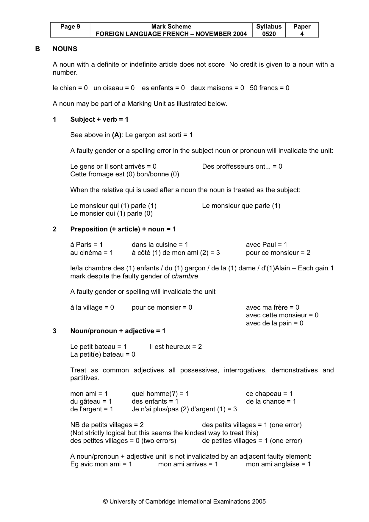 Mark scheme, page 11 of 17